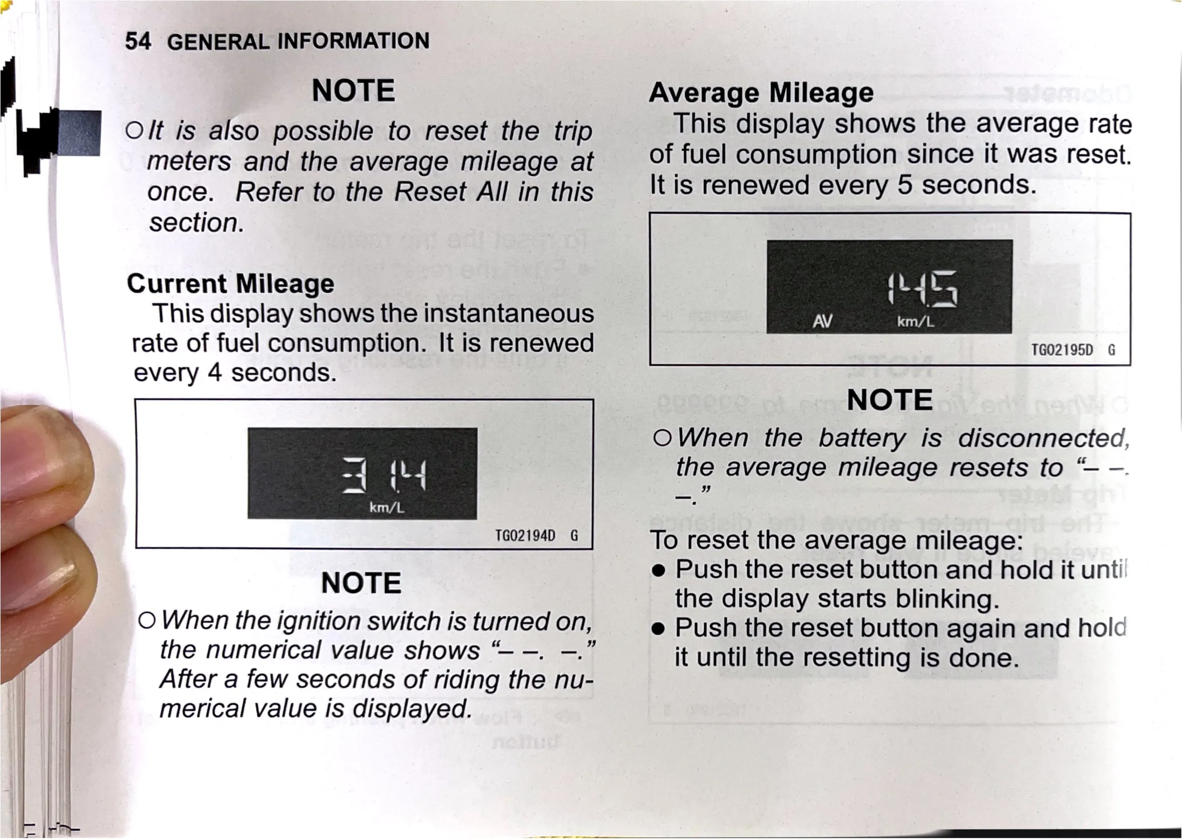 Owner's Manual page 56 — GENERAL INFORMATION