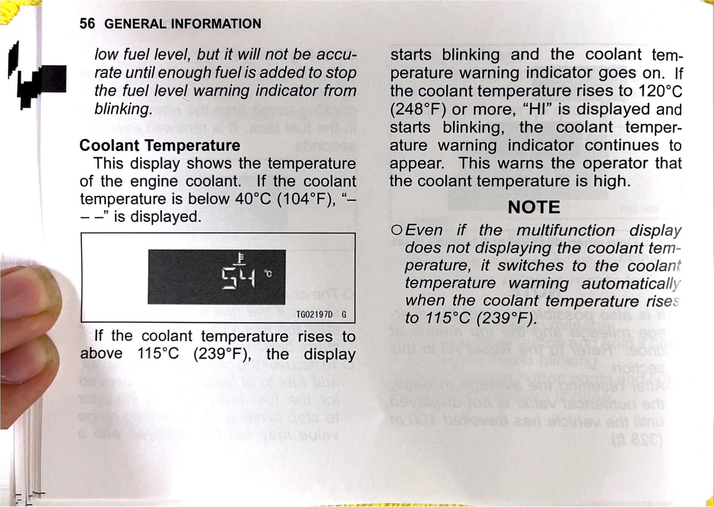 Owner's Manual page 58 — GENERAL INFORMATION