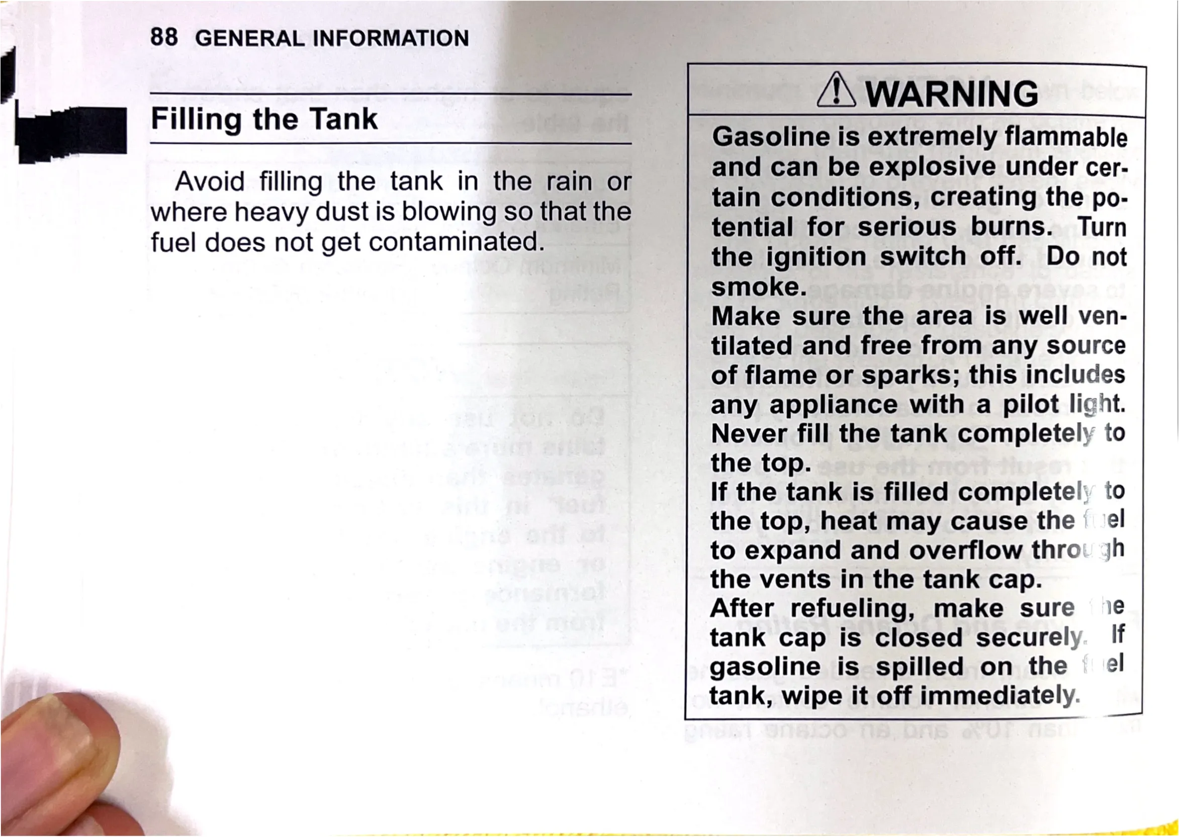 Owner's Manual page 91 — GENERAL INFORMATION