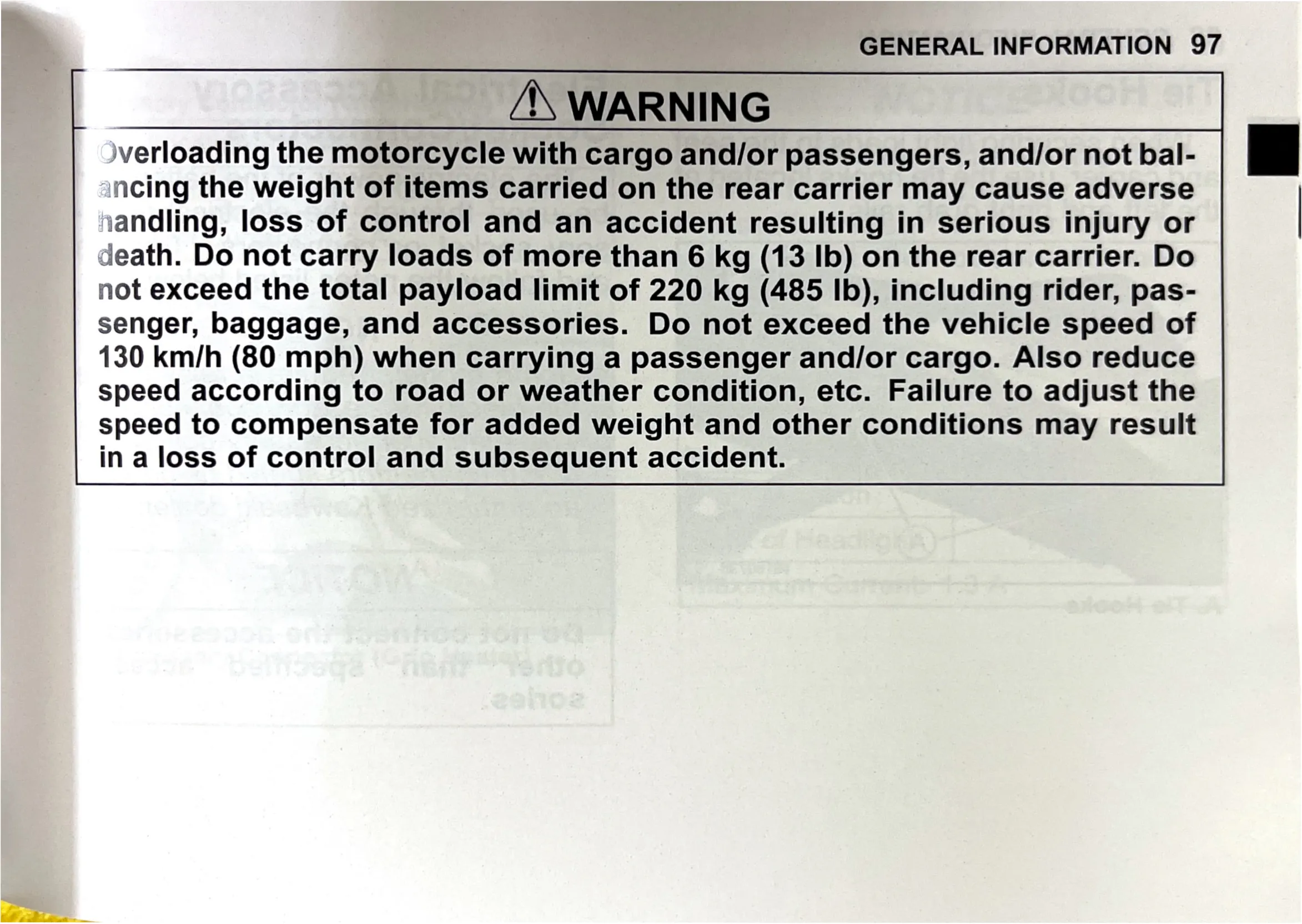 Owner's Manual page 100 — GENERAL INFORMATION