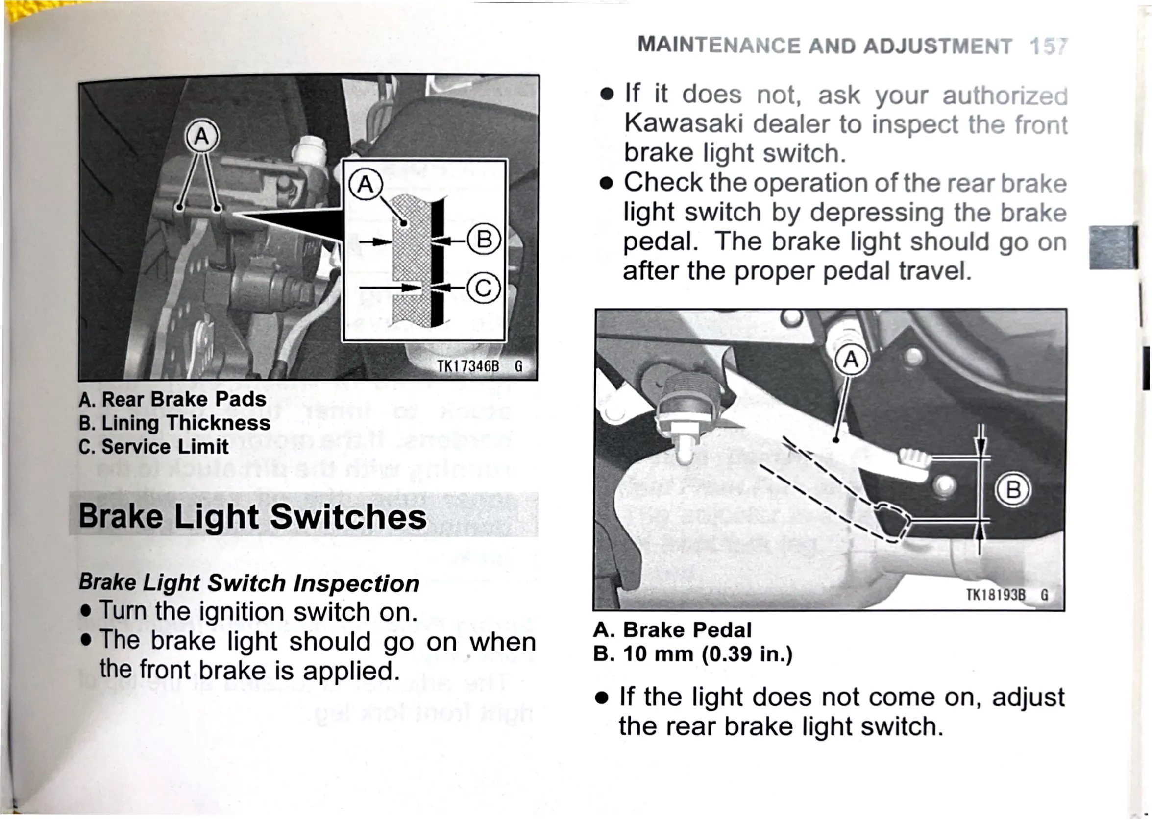 Owner's Manual page 160 — MAINTENANCE AND ADJUSTMENT