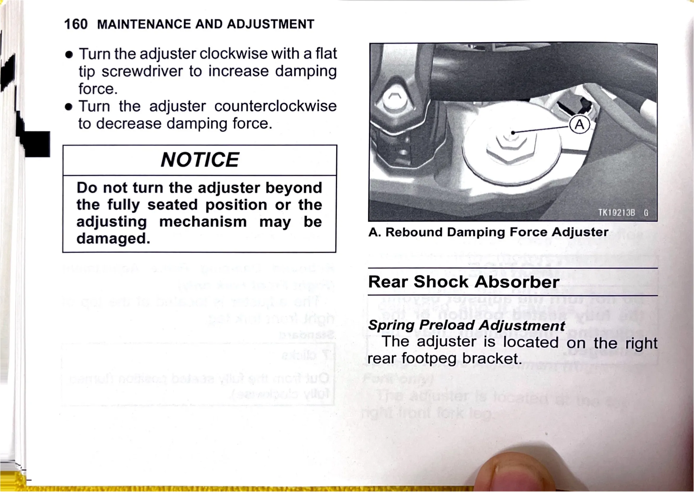 Owner's Manual page 163 — MAINTENANCE AND ADJUSTMENT