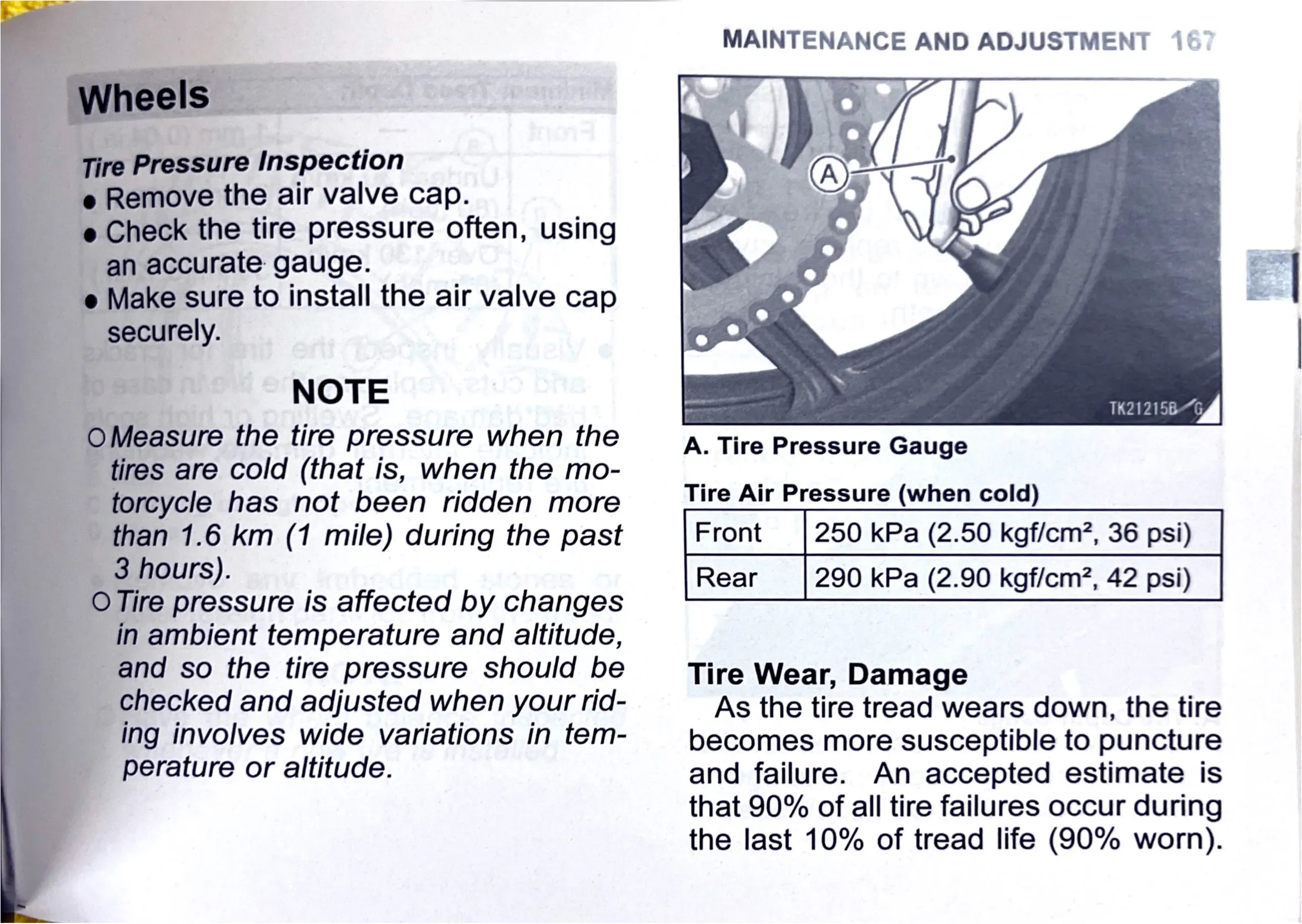 Owner's Manual page 170 — MAINTENANCE AND ADJUSTMENT