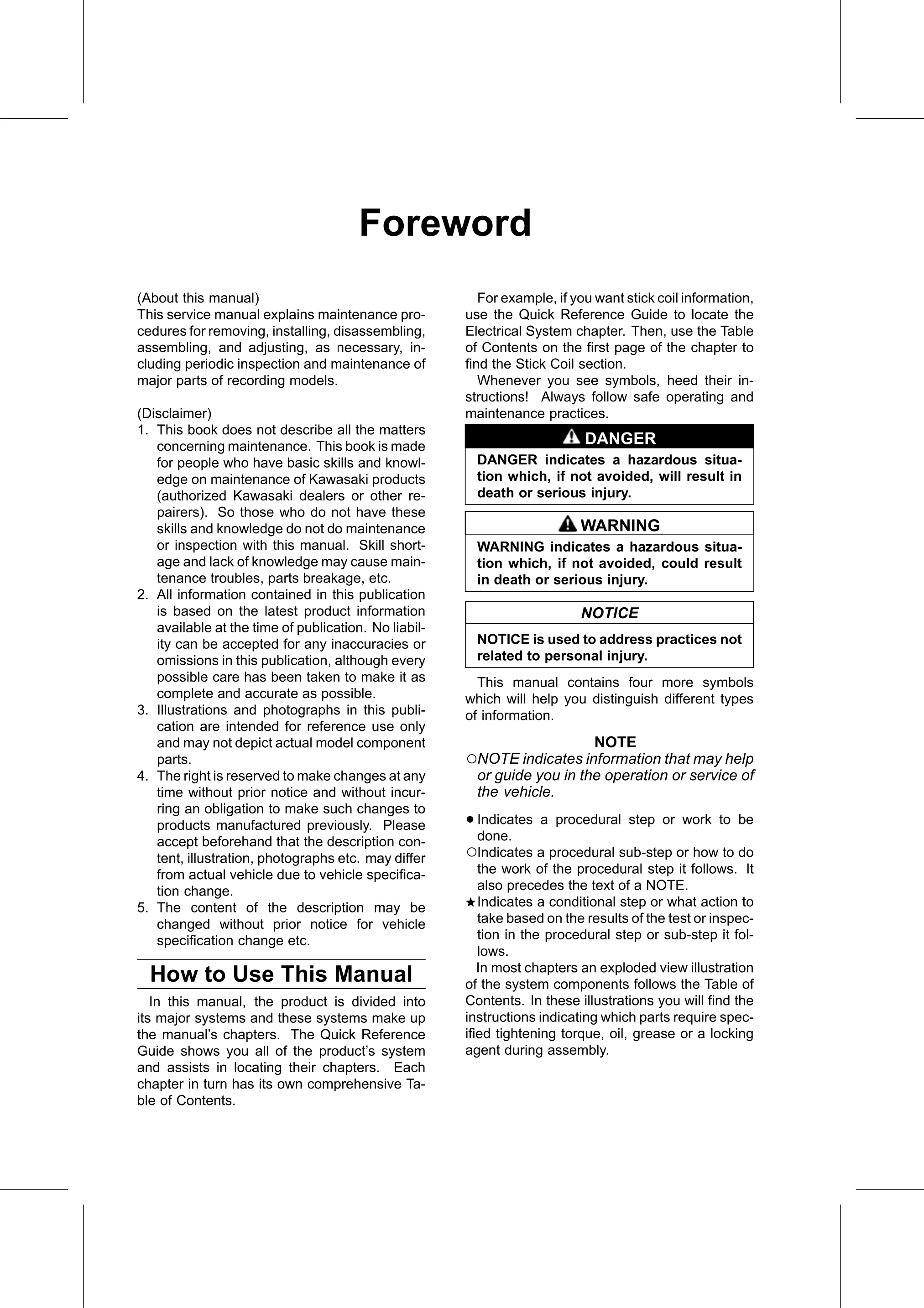 Service Manual (KLZ1000C) page 10