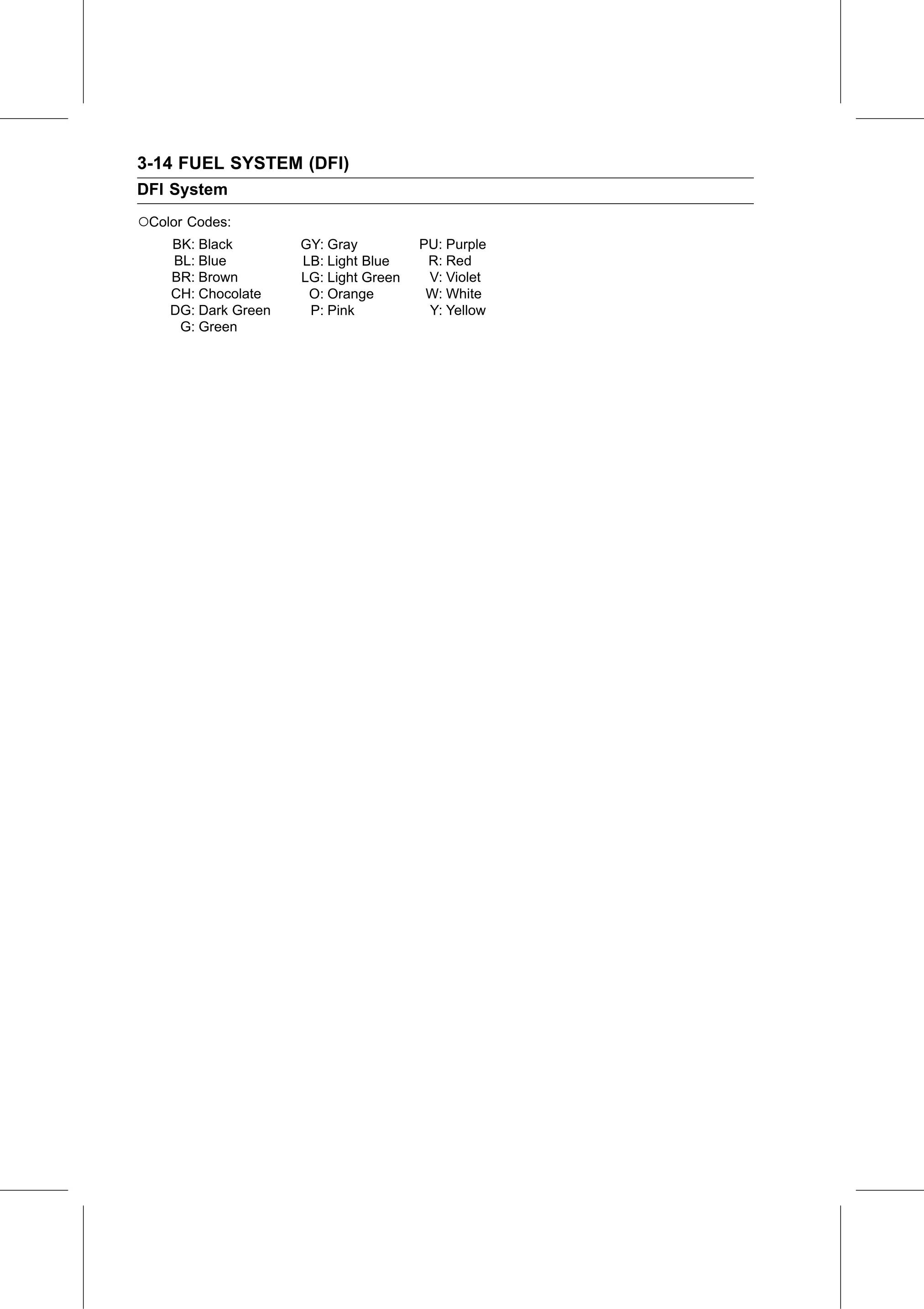Service Manual (KLZ1000C) page 98 — Fuel System (DFI) › DFI System Wiring Diagram