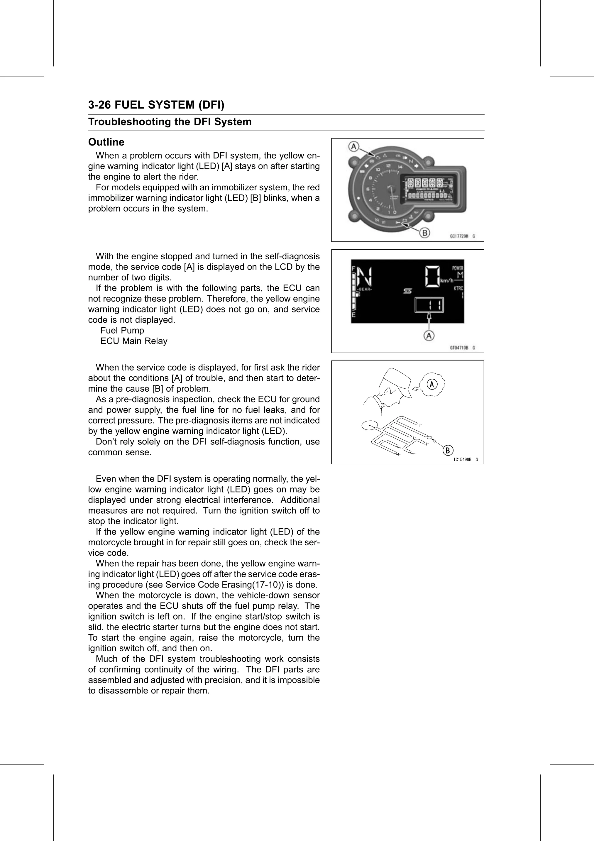 Service Manual (KLZ1000C) page 110 — Fuel System (DFI) › Outline