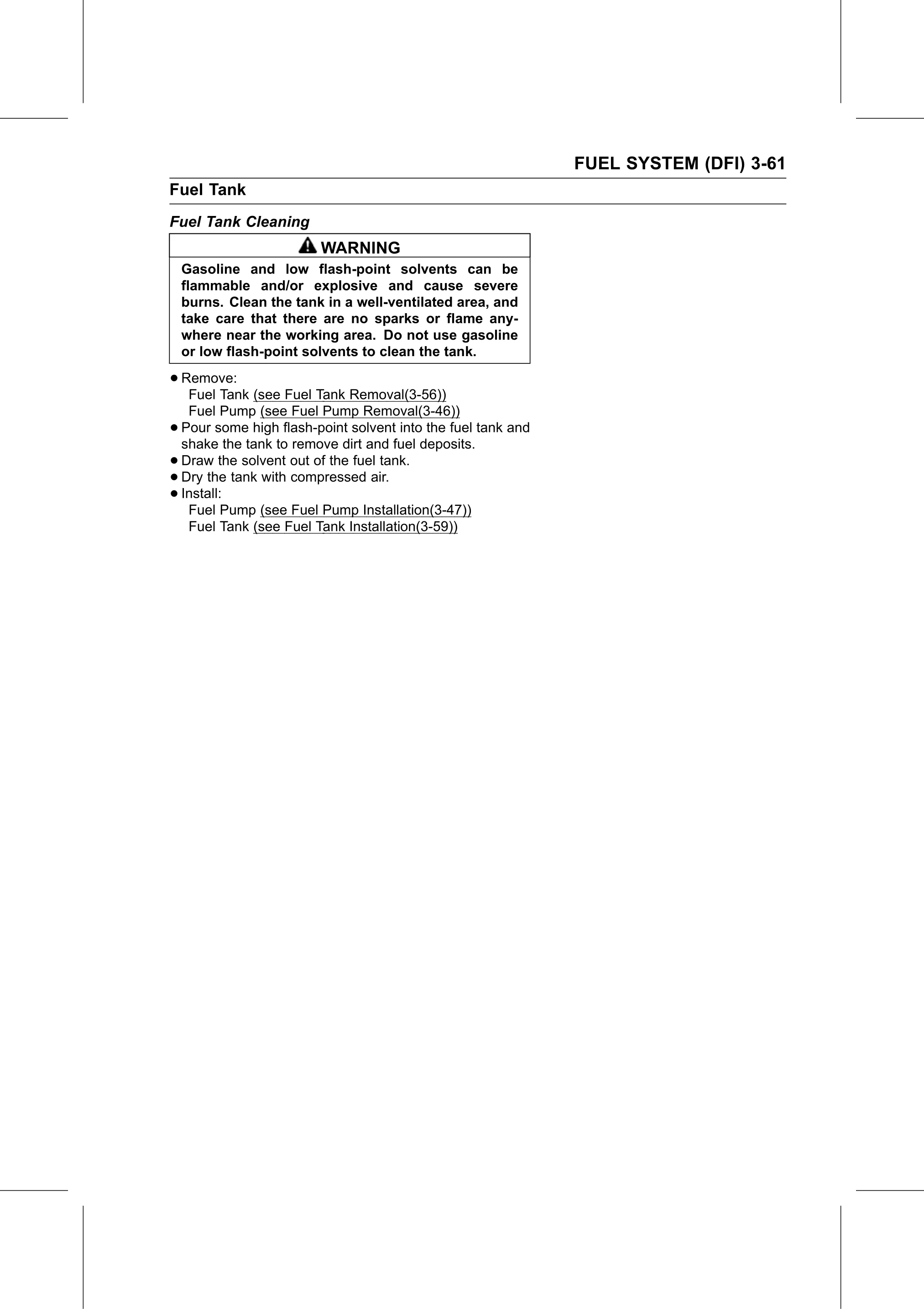 Service Manual (KLZ1000C) page 145 — Fuel System (DFI) › Fuel Tank Cleaning