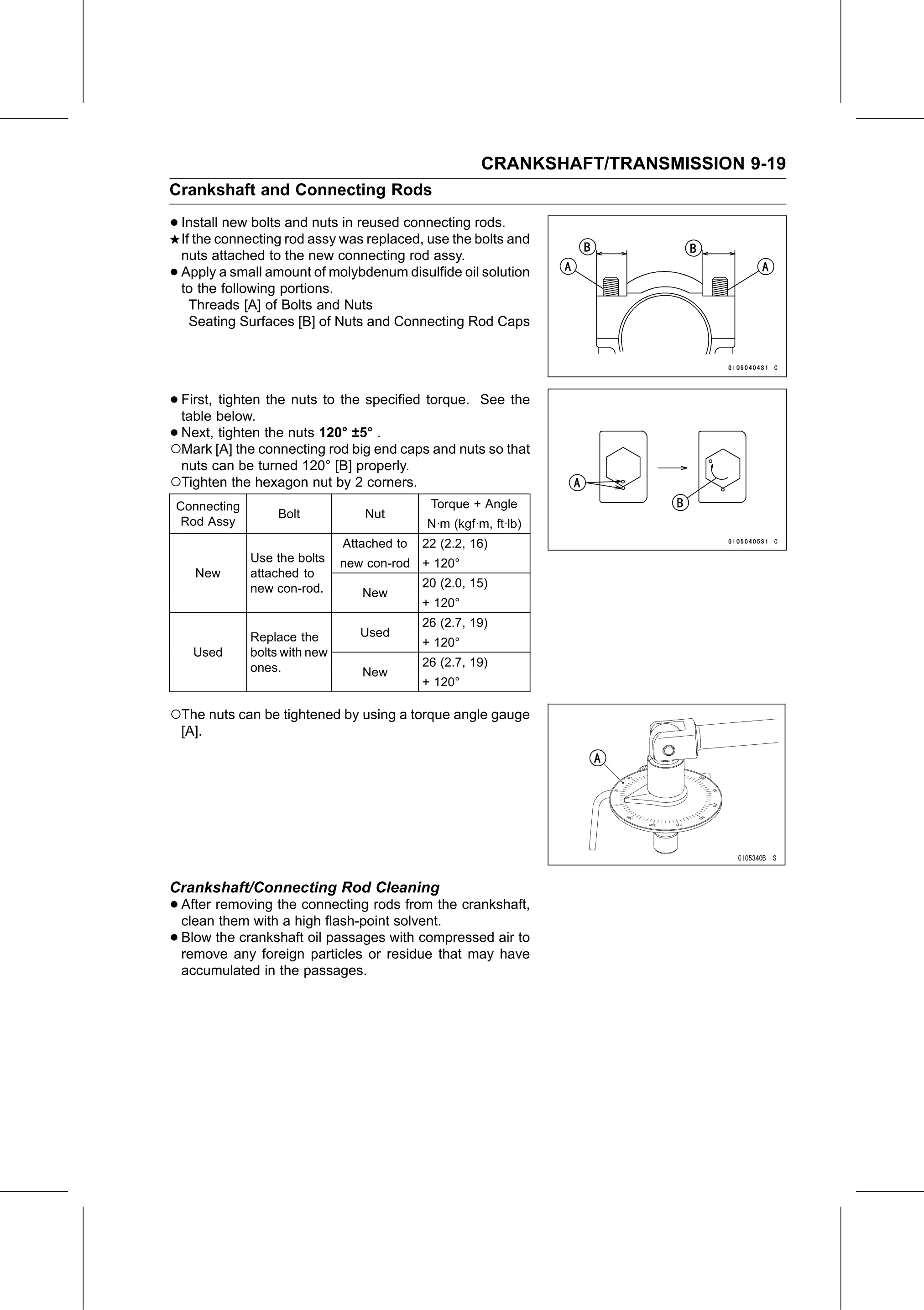 Service Manual (KLZ1000C) page 283 — Crankshaft/Transmission › Crankshaft/Connecting Rod Cleaning