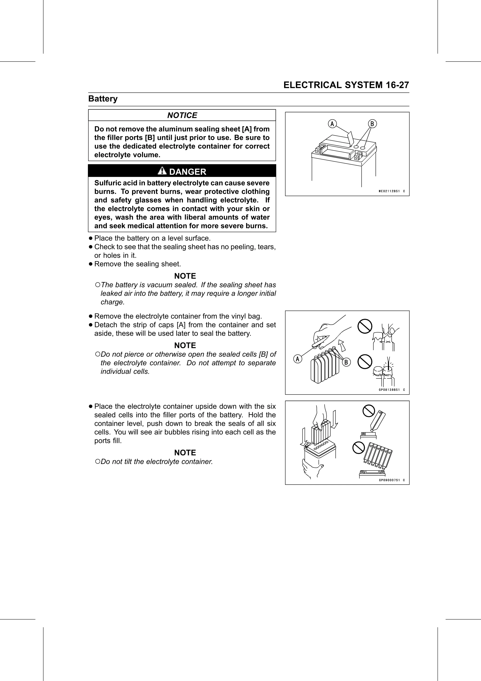 Service Manual (KLZ1000C) page 509 — Electrical System › Battery Activation
