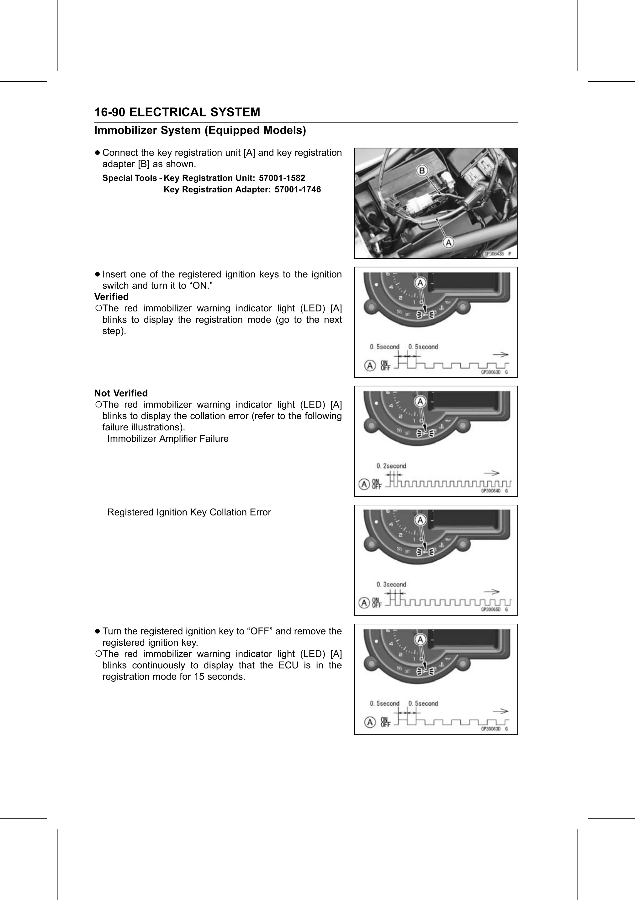 Service Manual (KLZ1000C) page 572 — Electrical System › Key Registration