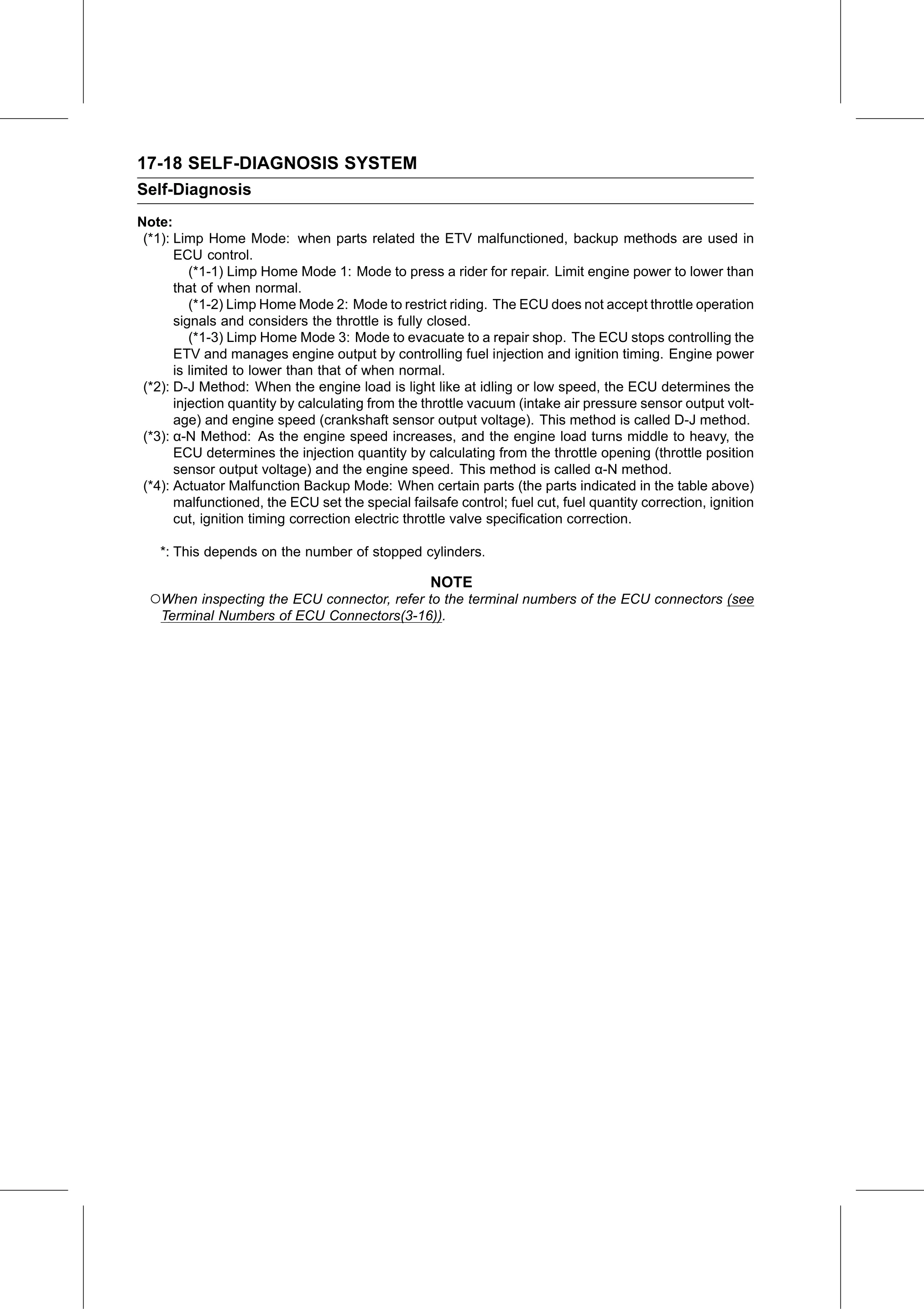 Service Manual (KLZ1000C) page 620 — Self-Diagnosis System › Backups