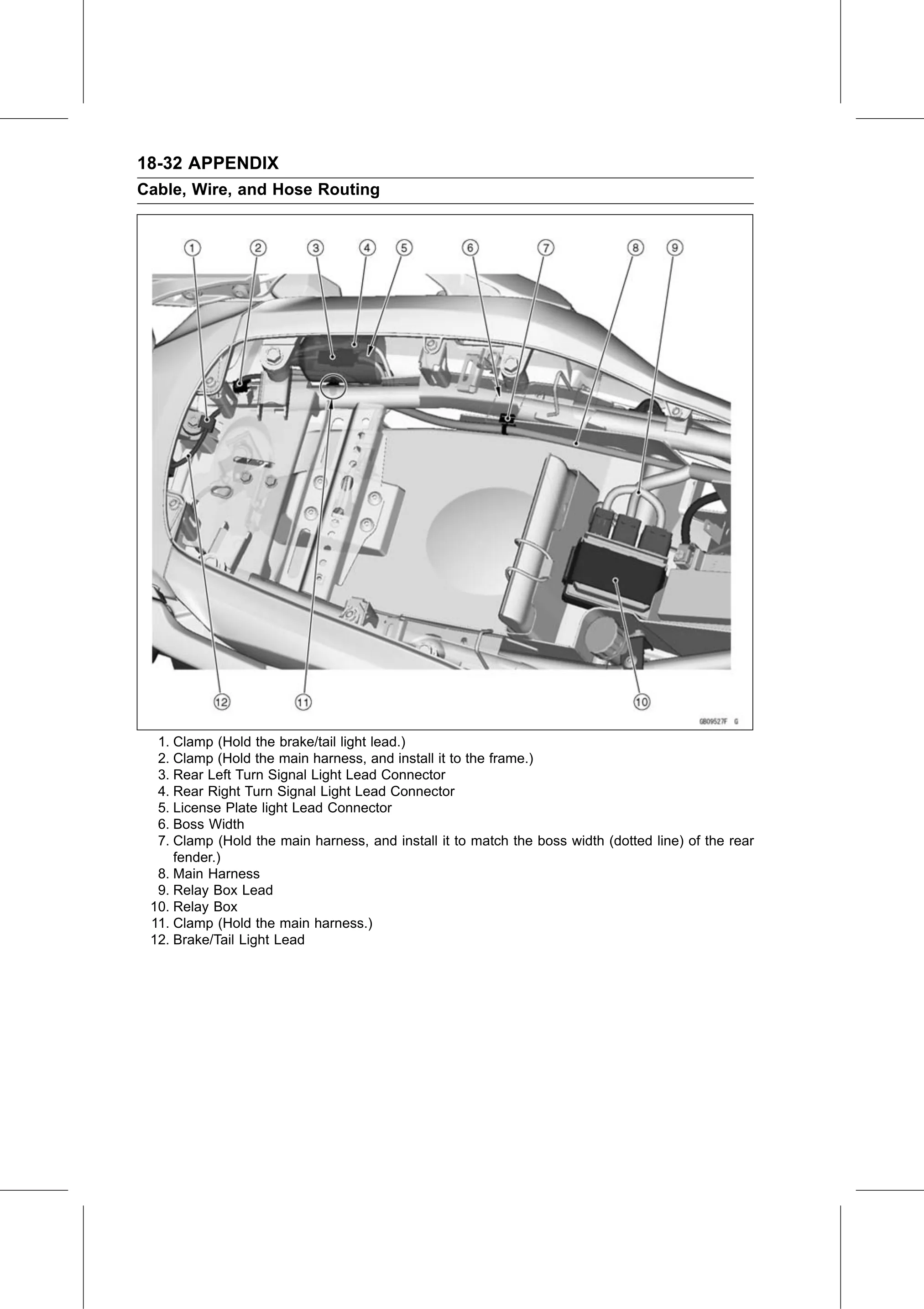 Service Manual (KLZ1000C) page 730 — Appendix › Cable, Wire, and Hose Routing