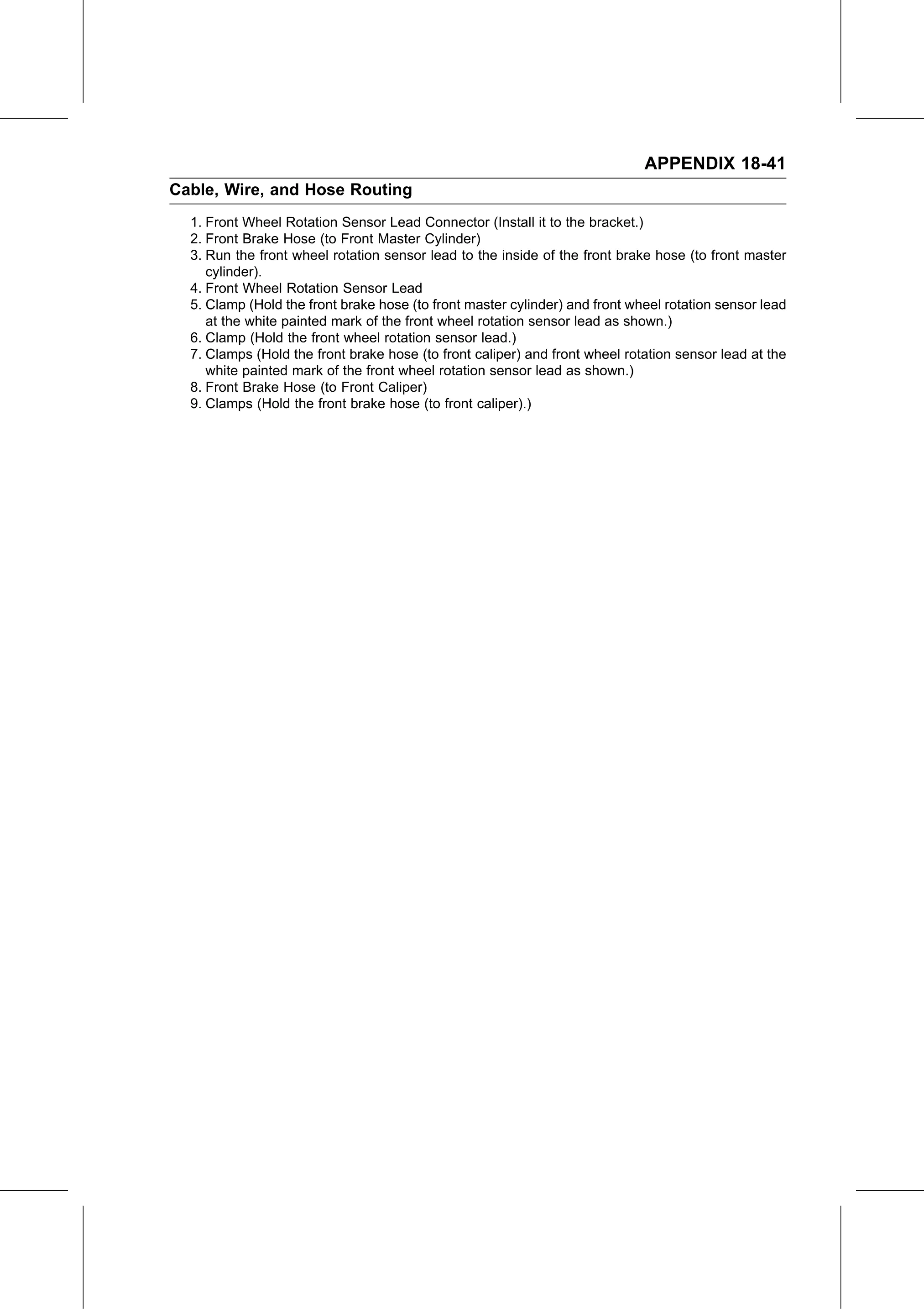 Service Manual (KLZ1000C) page 739 — Appendix › Cable, Wire, and Hose Routing
