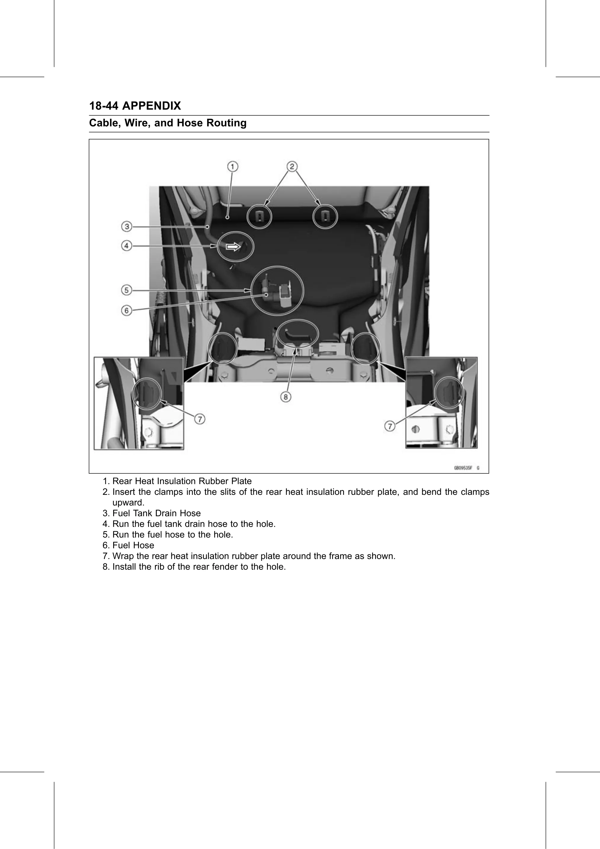 Service Manual (KLZ1000C) page 742 — Appendix › Cable, Wire, and Hose Routing