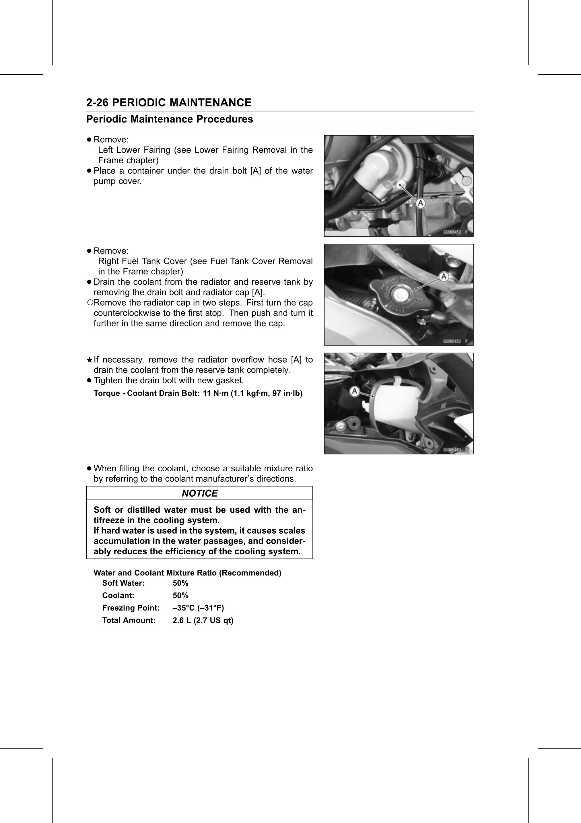 Service Manual page 48 — Periodic Maintenance › Coolant Change