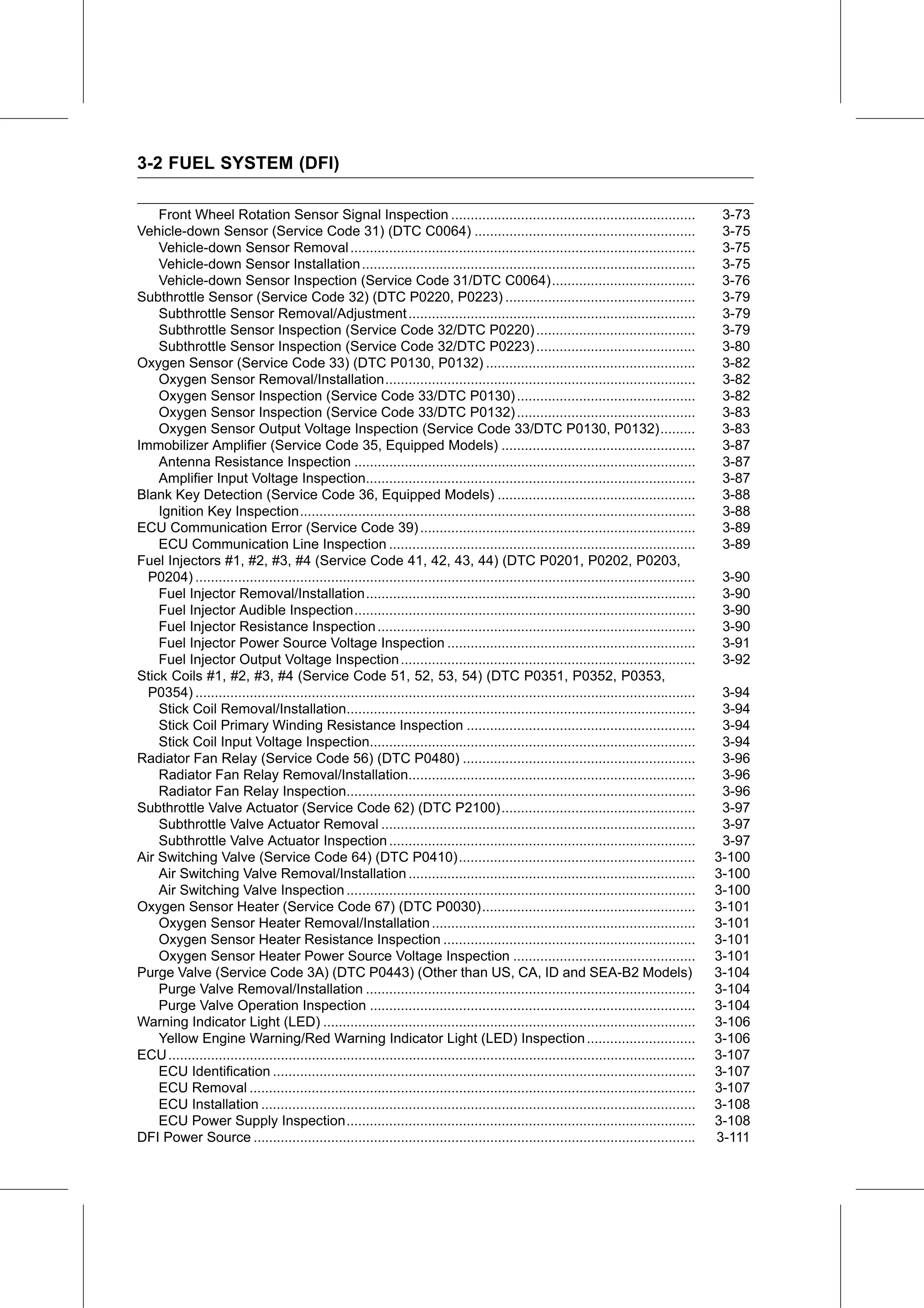 Service Manual page 92 — Fuel System (DFI)