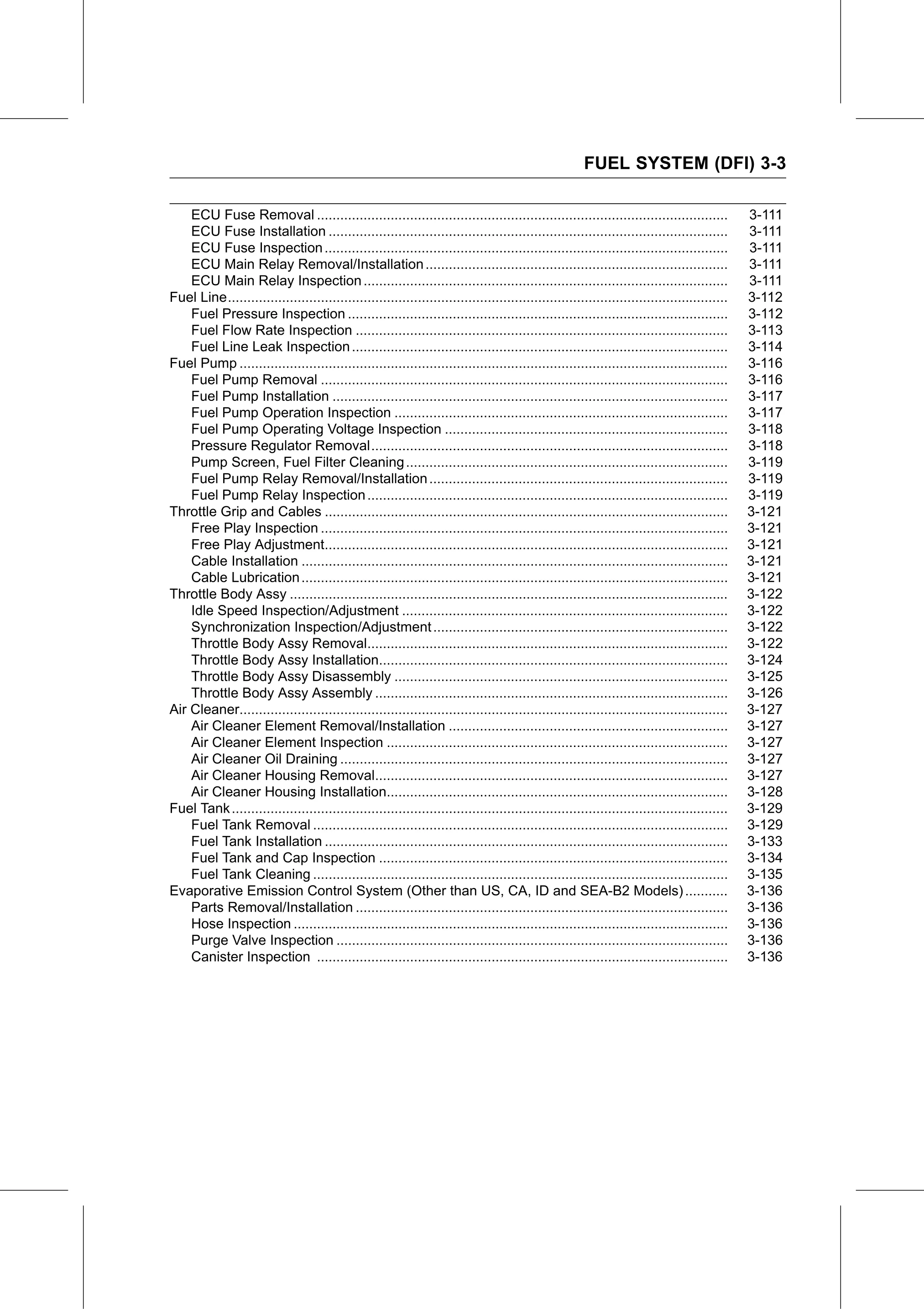 Service Manual page 93 — Fuel System (DFI)