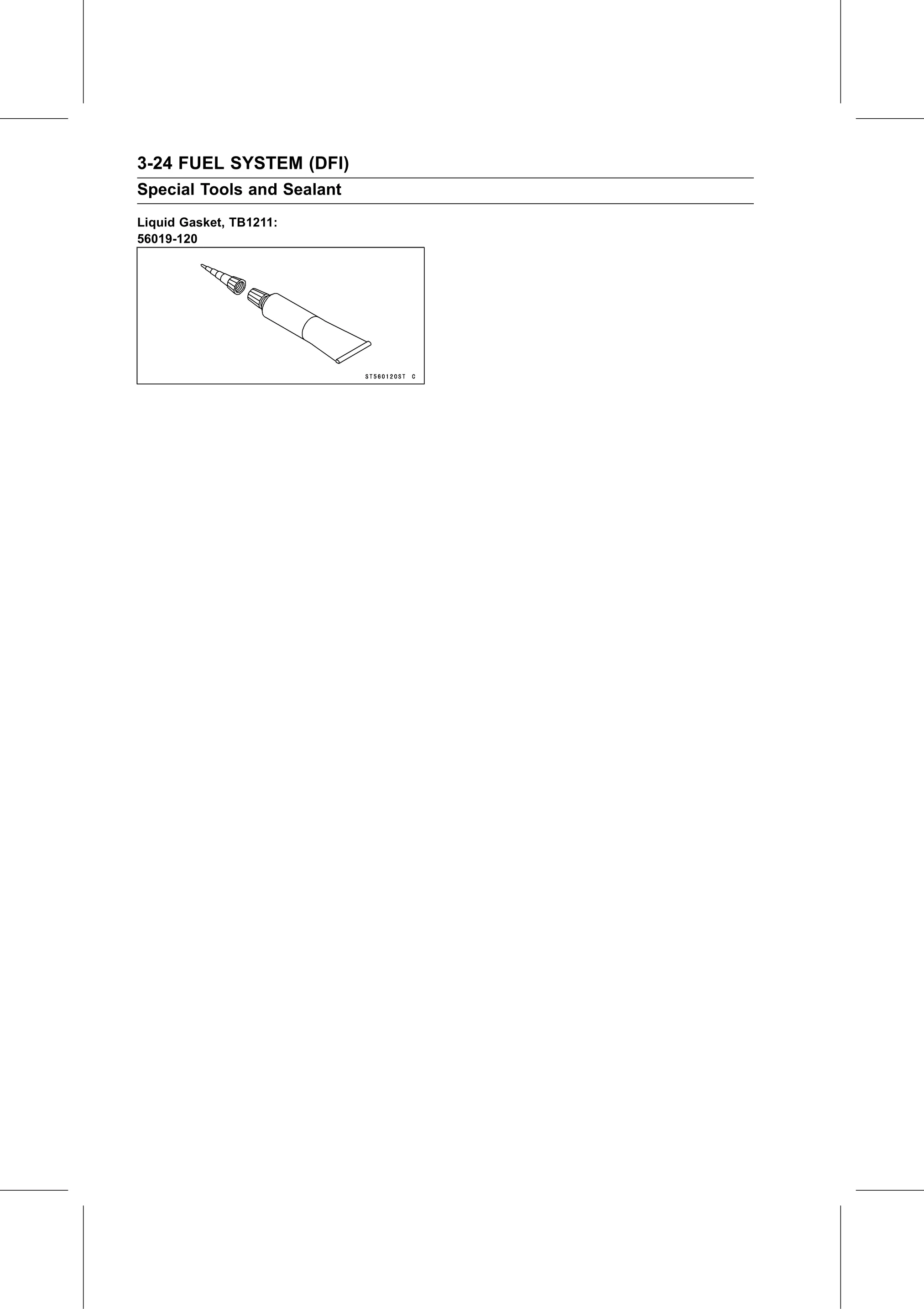 Service Manual page 114 — Fuel System (DFI) › Special Tools and Sealant