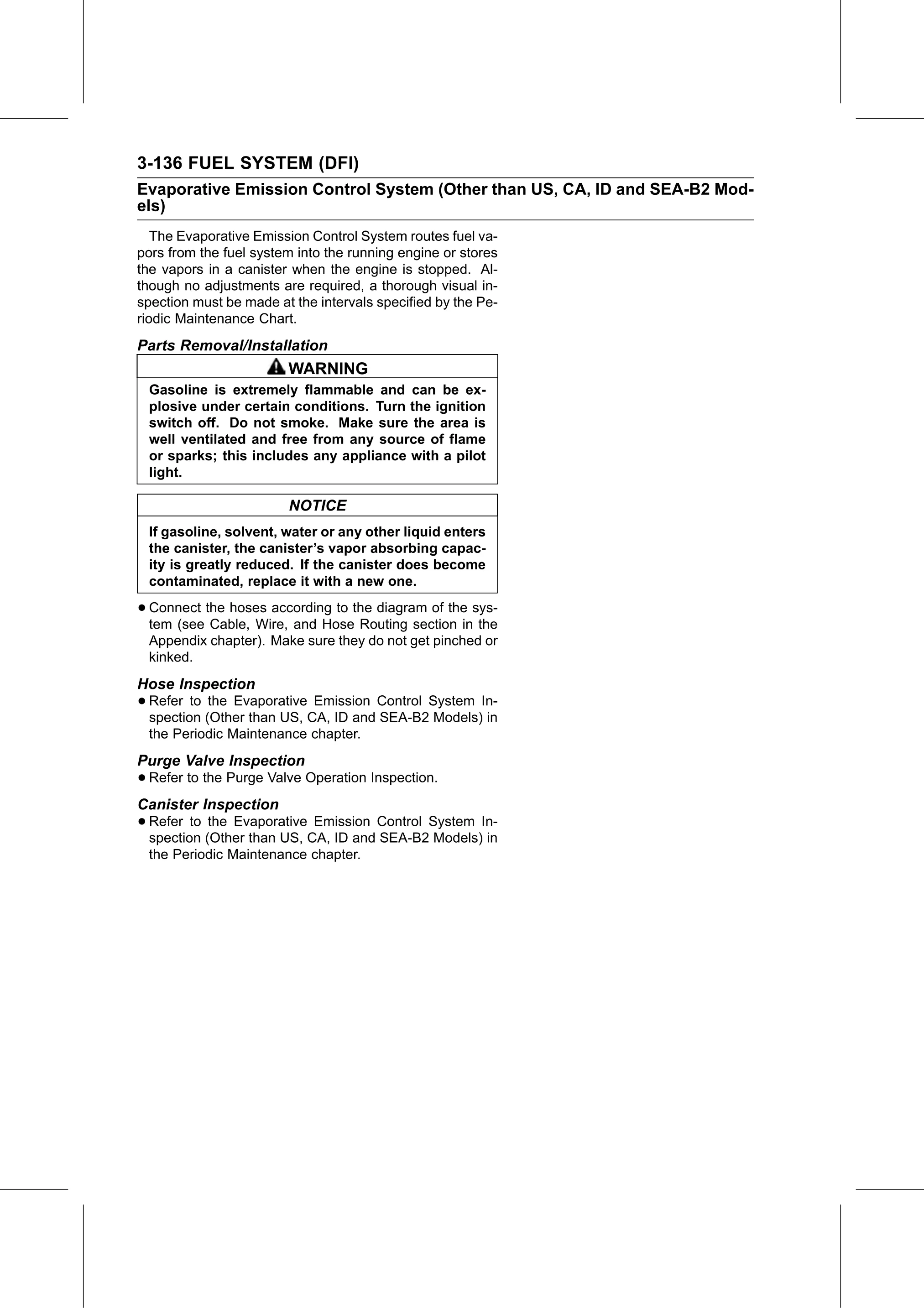 Service Manual page 226 — Fuel System (DFI) › Canister Inspection