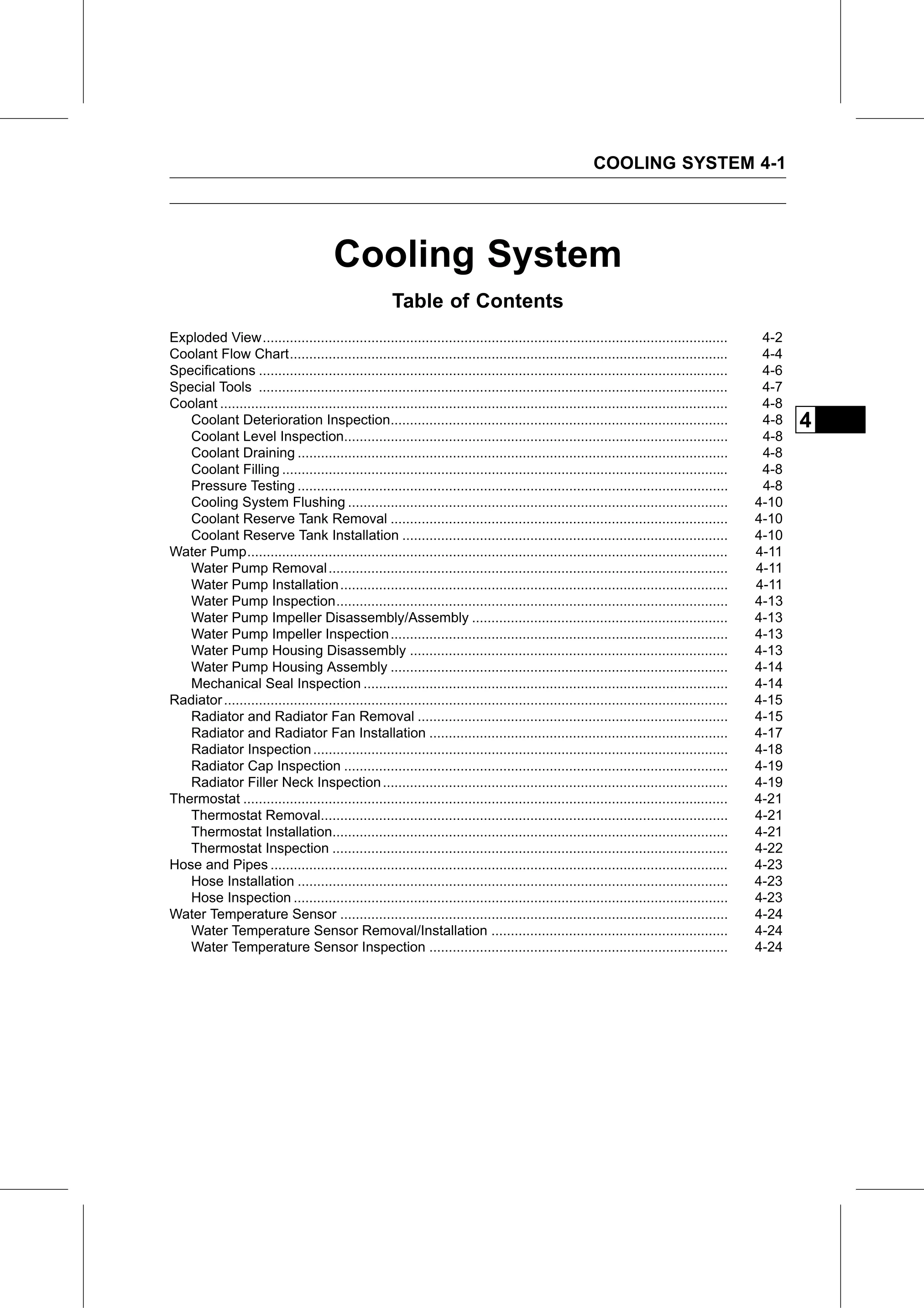 Service Manual page 227 — Cooling System