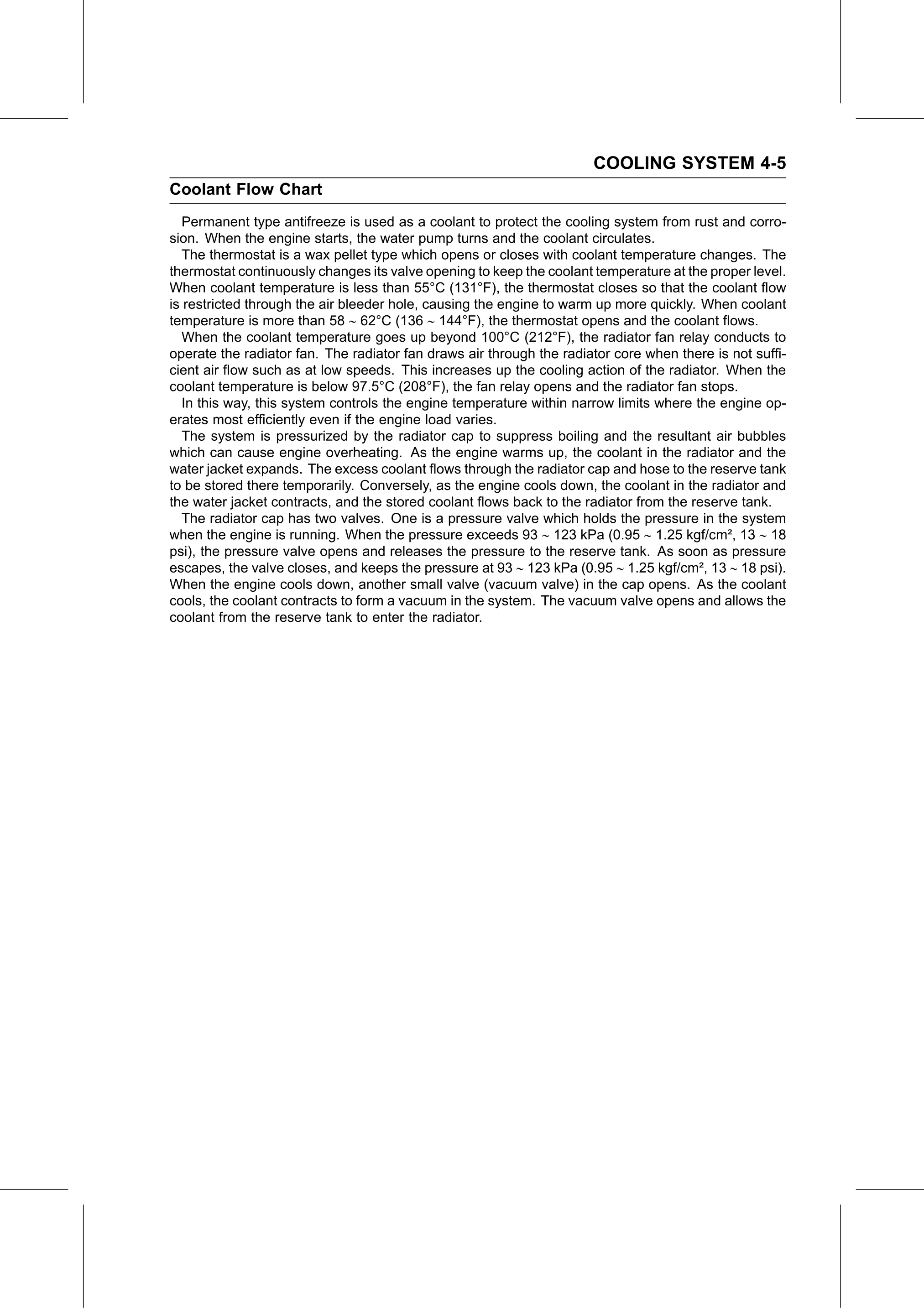 Service Manual page 231 — Cooling System › Coolant Flow Chart