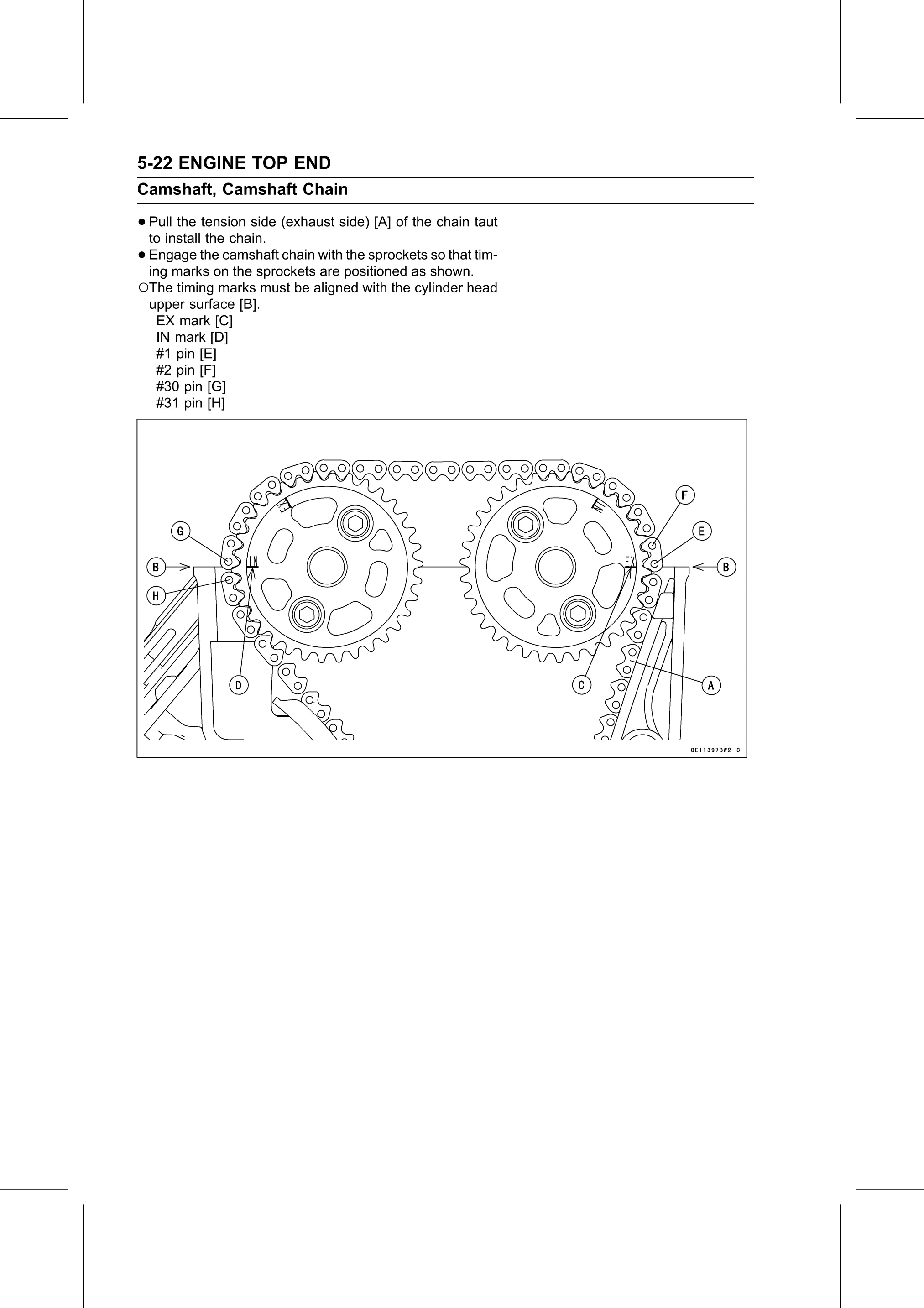 Service Manual page 272 — Engine Top End › Camshaft Installation
