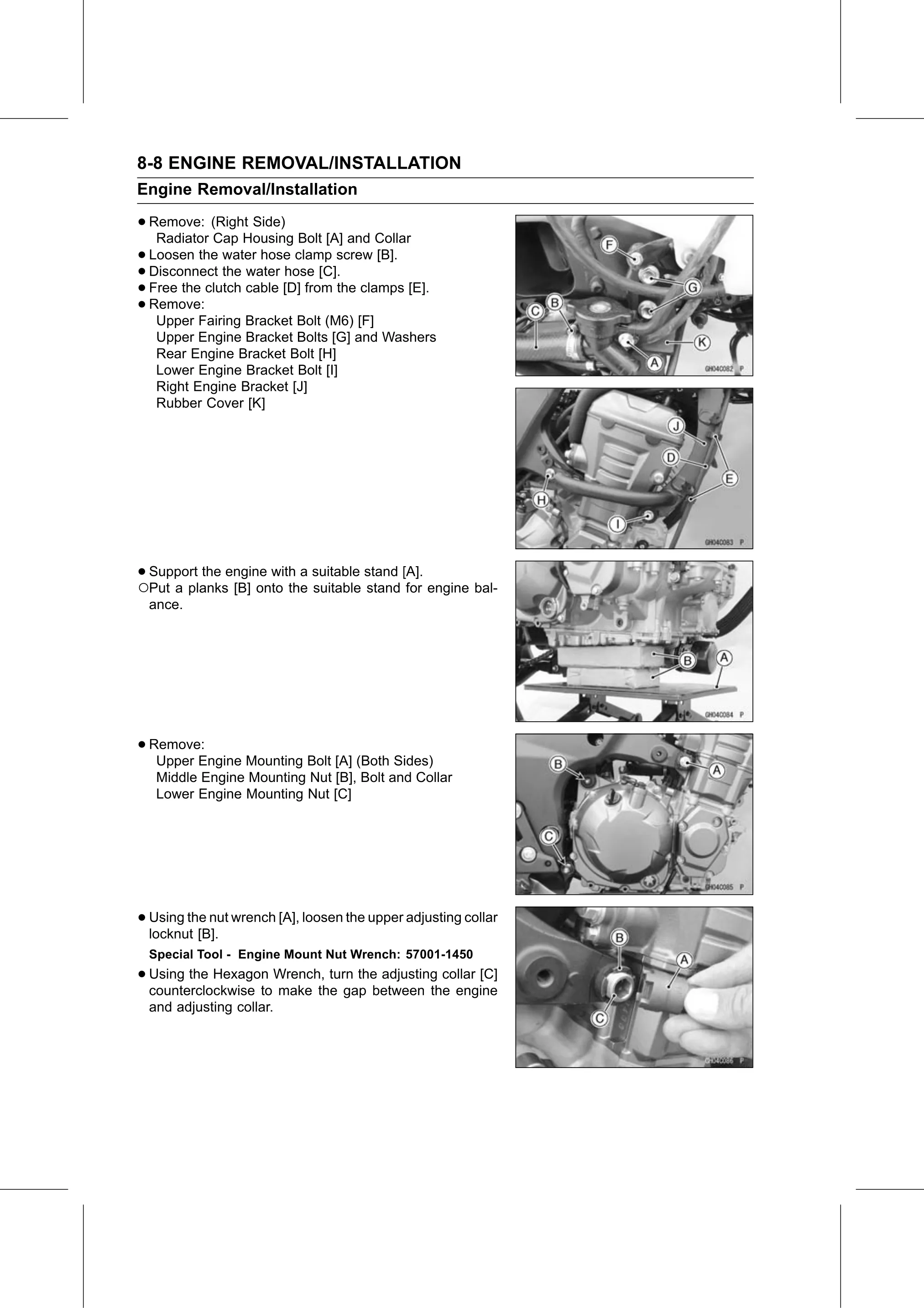 Service Manual page 342 — Engine Removal/Installation › Engine Removal
