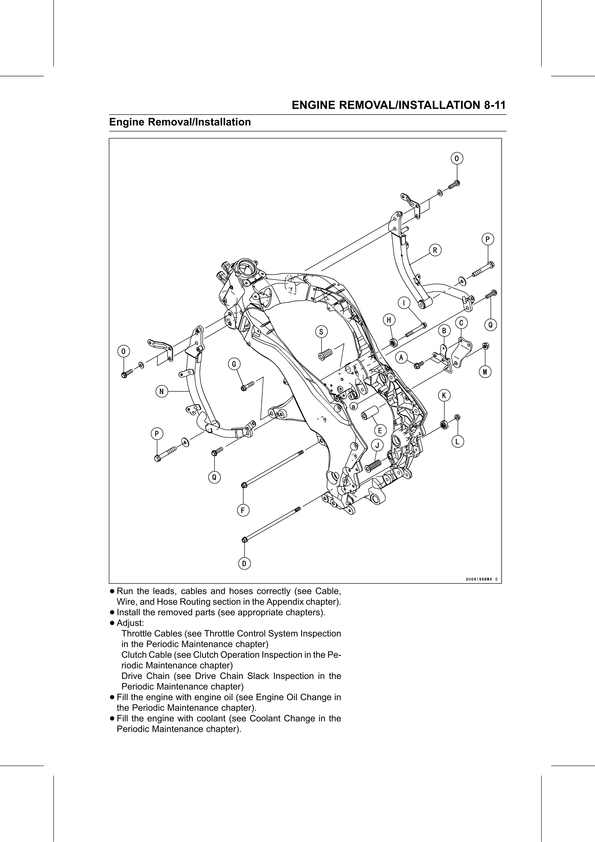 Service Manual page 345 — Engine Removal/Installation › Engine Installation
