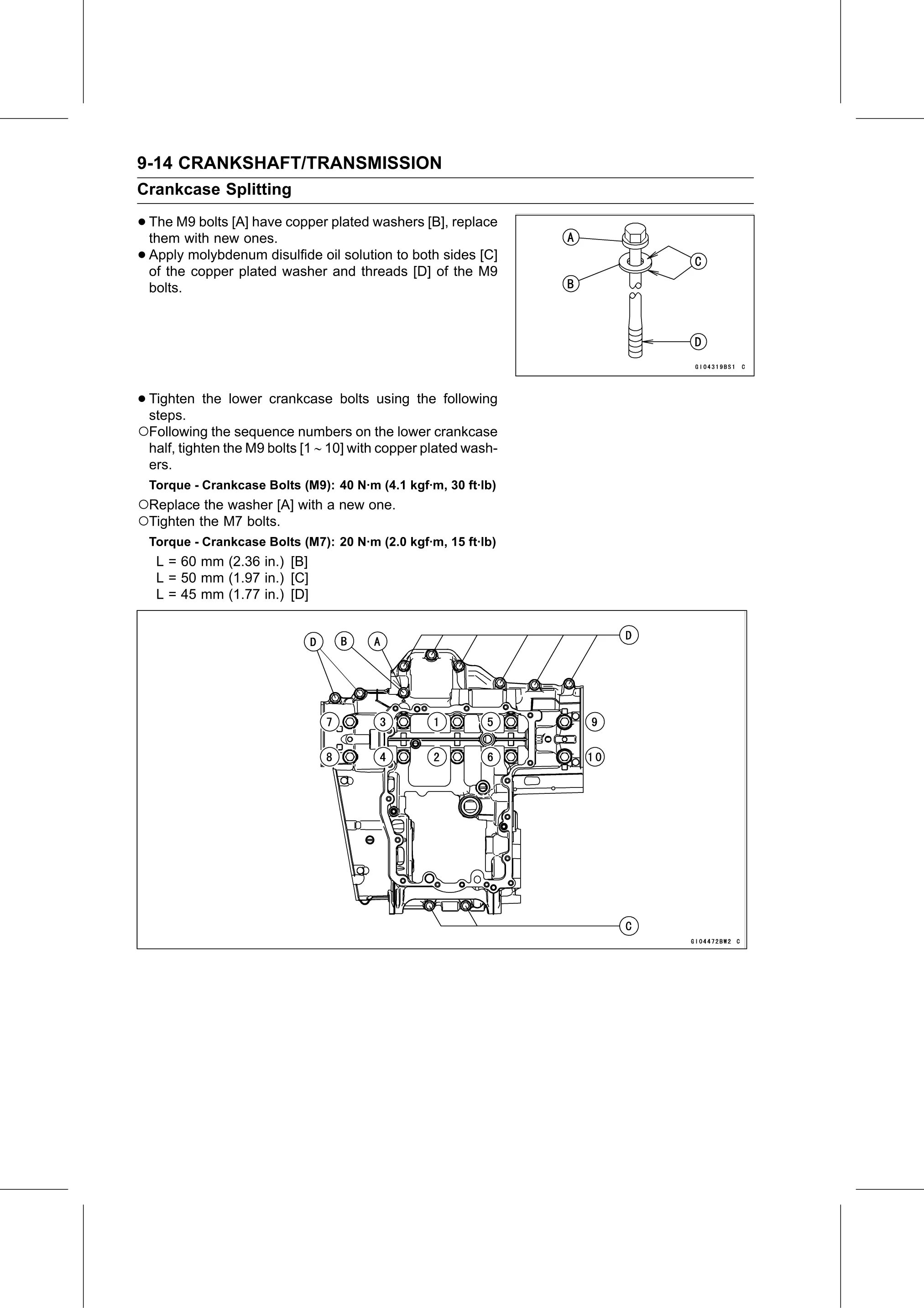 Service Manual page 360 — Crankshaft/Transmission › Crankcase Assembly