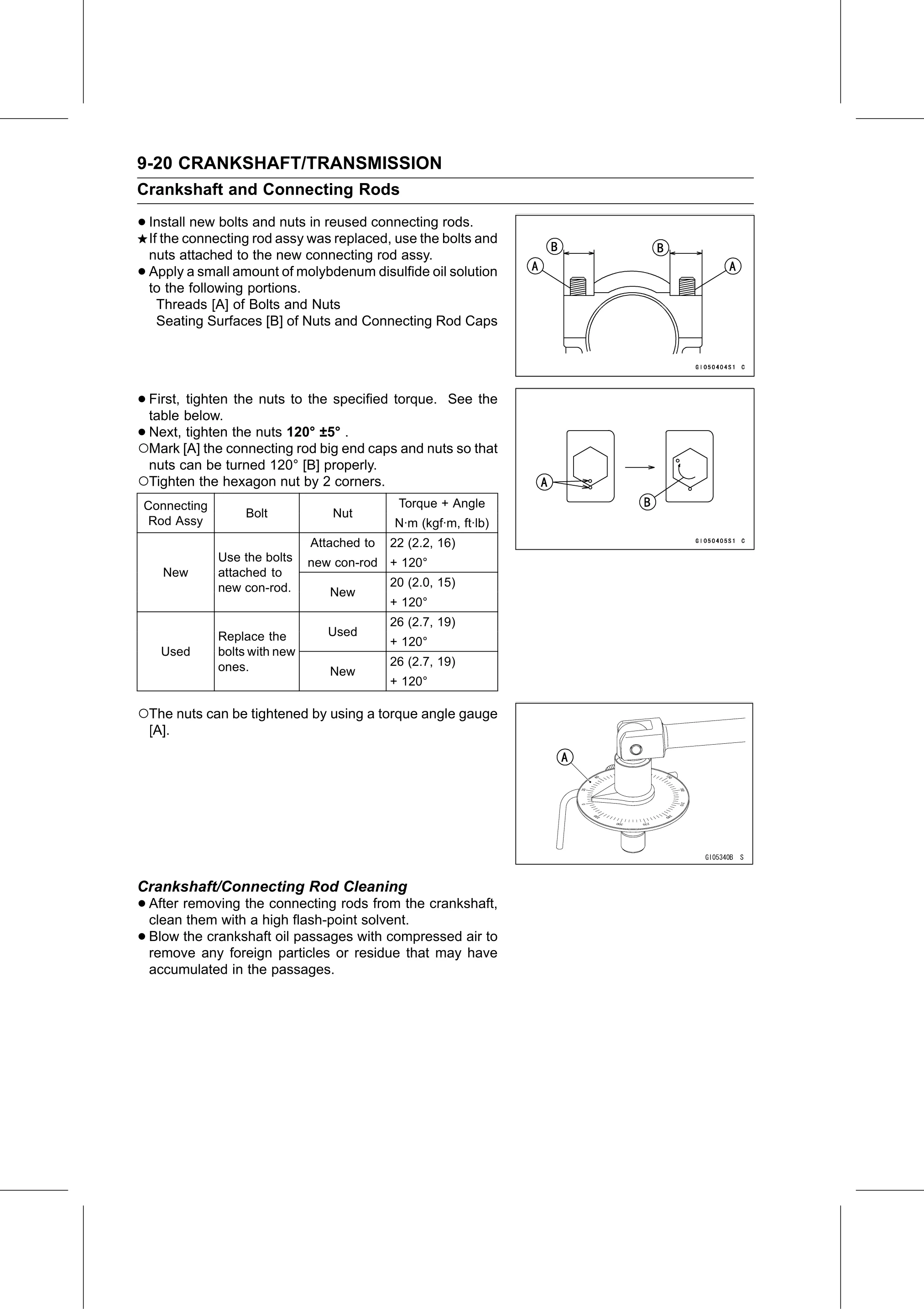 Service Manual page 366 — Crankshaft/Transmission › Crankshaft/Connecting Rod Cleaning