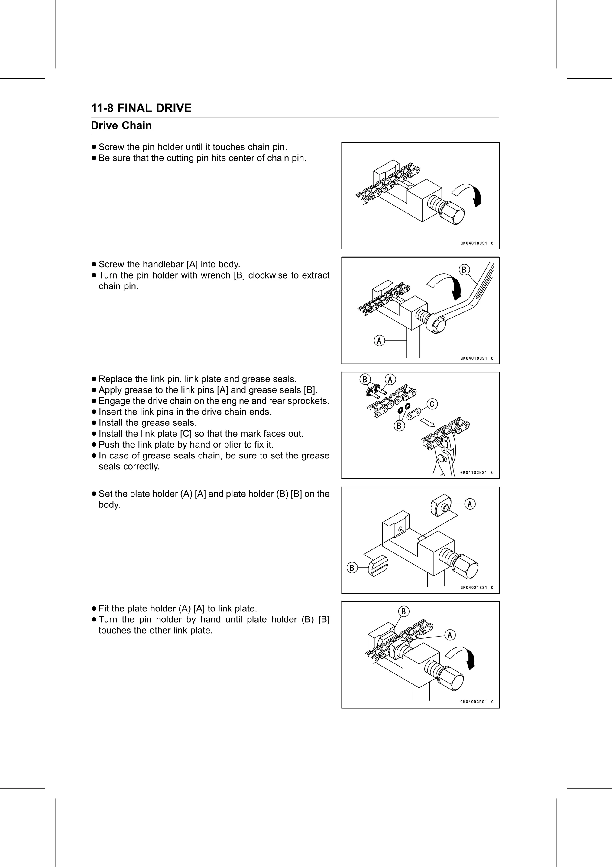 Service Manual page 414 — Final Drive › Drive Chain Replacement