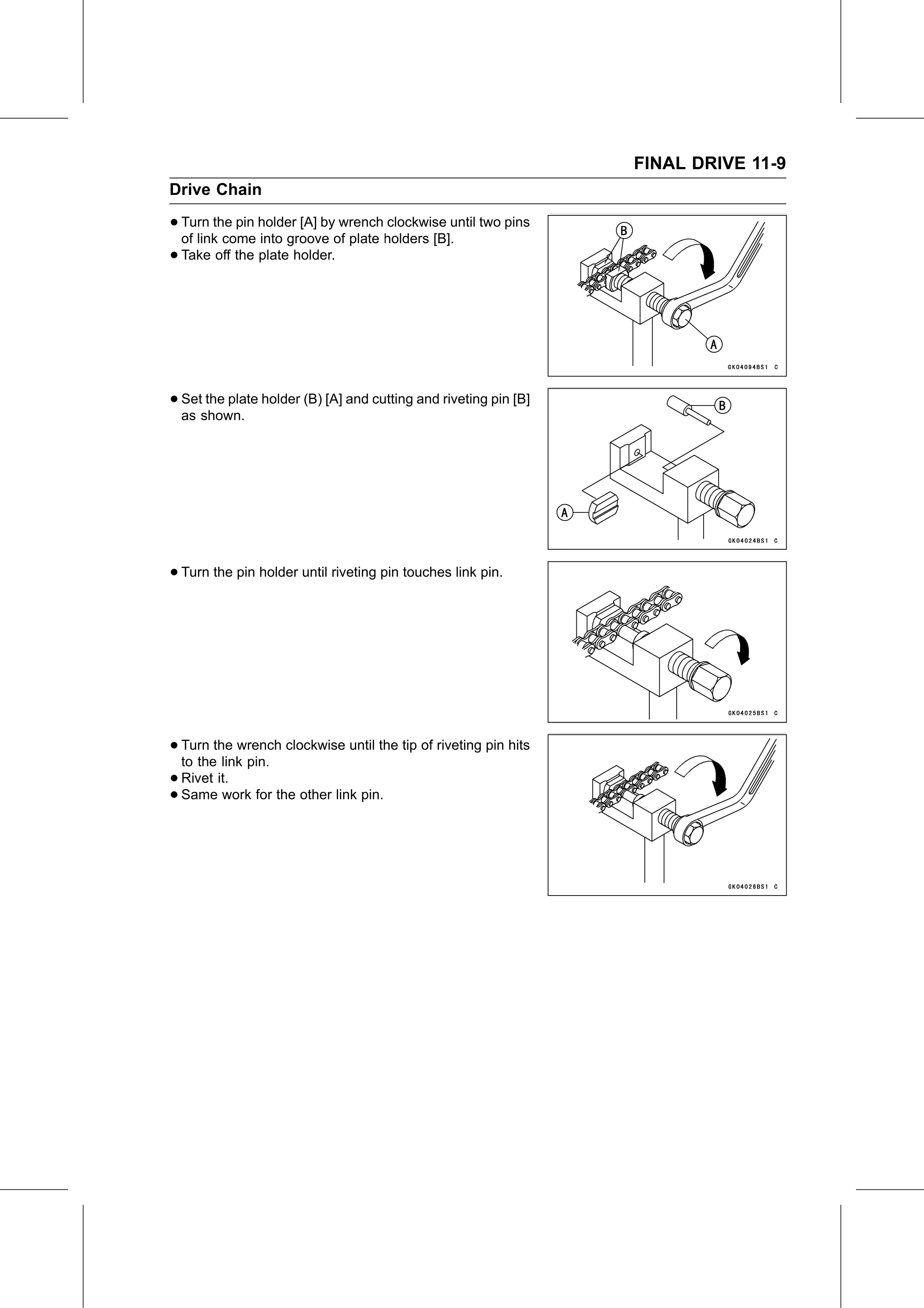 Service Manual page 415 — Final Drive › Drive Chain Replacement