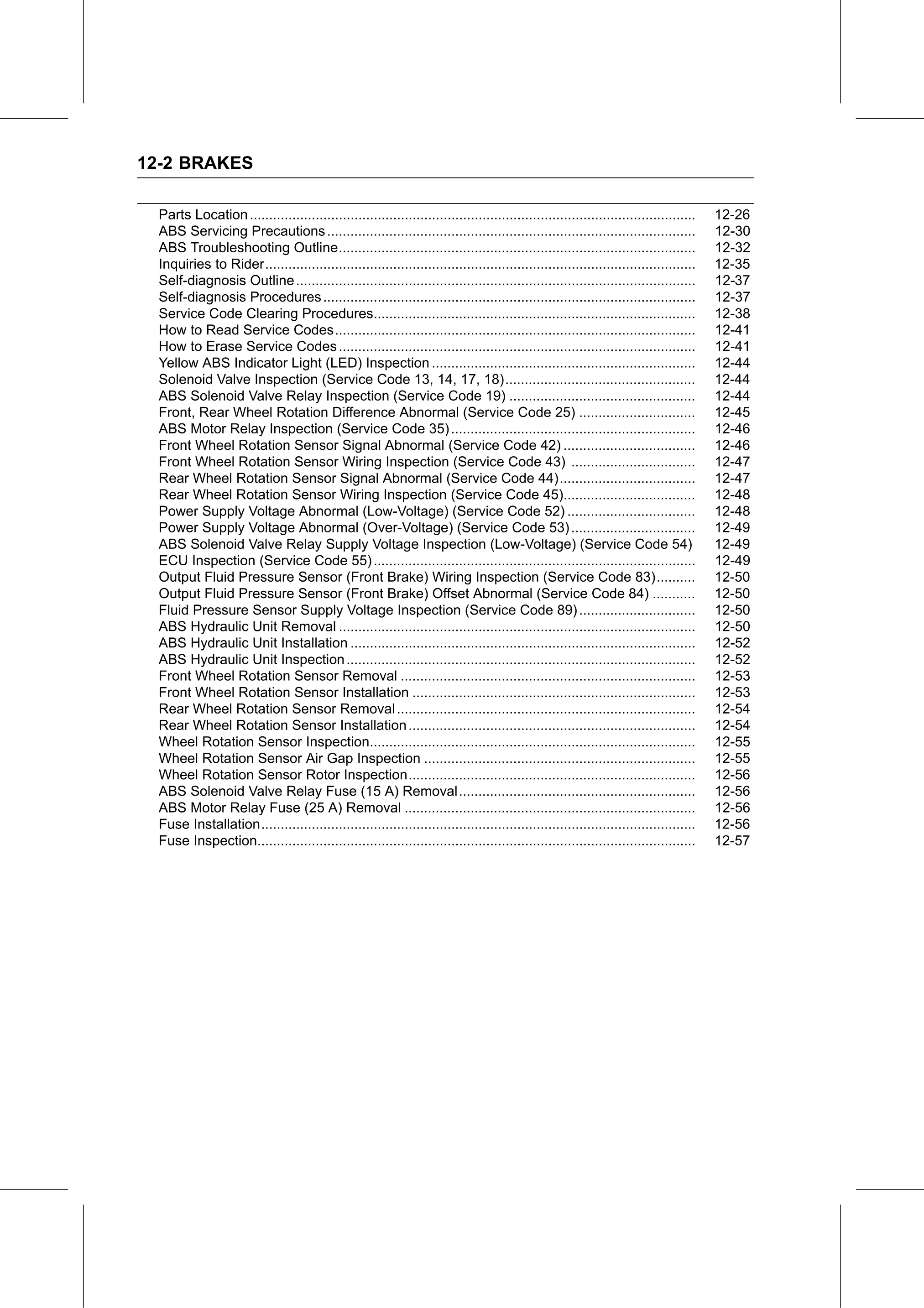 Service Manual page 424 — Brakes