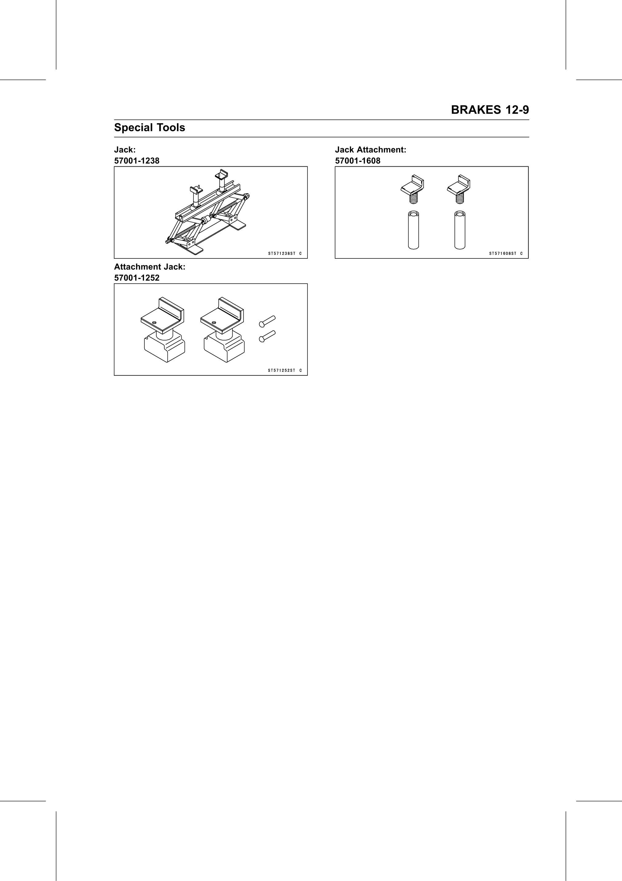 Service Manual page 431 — Brakes › Special Tools