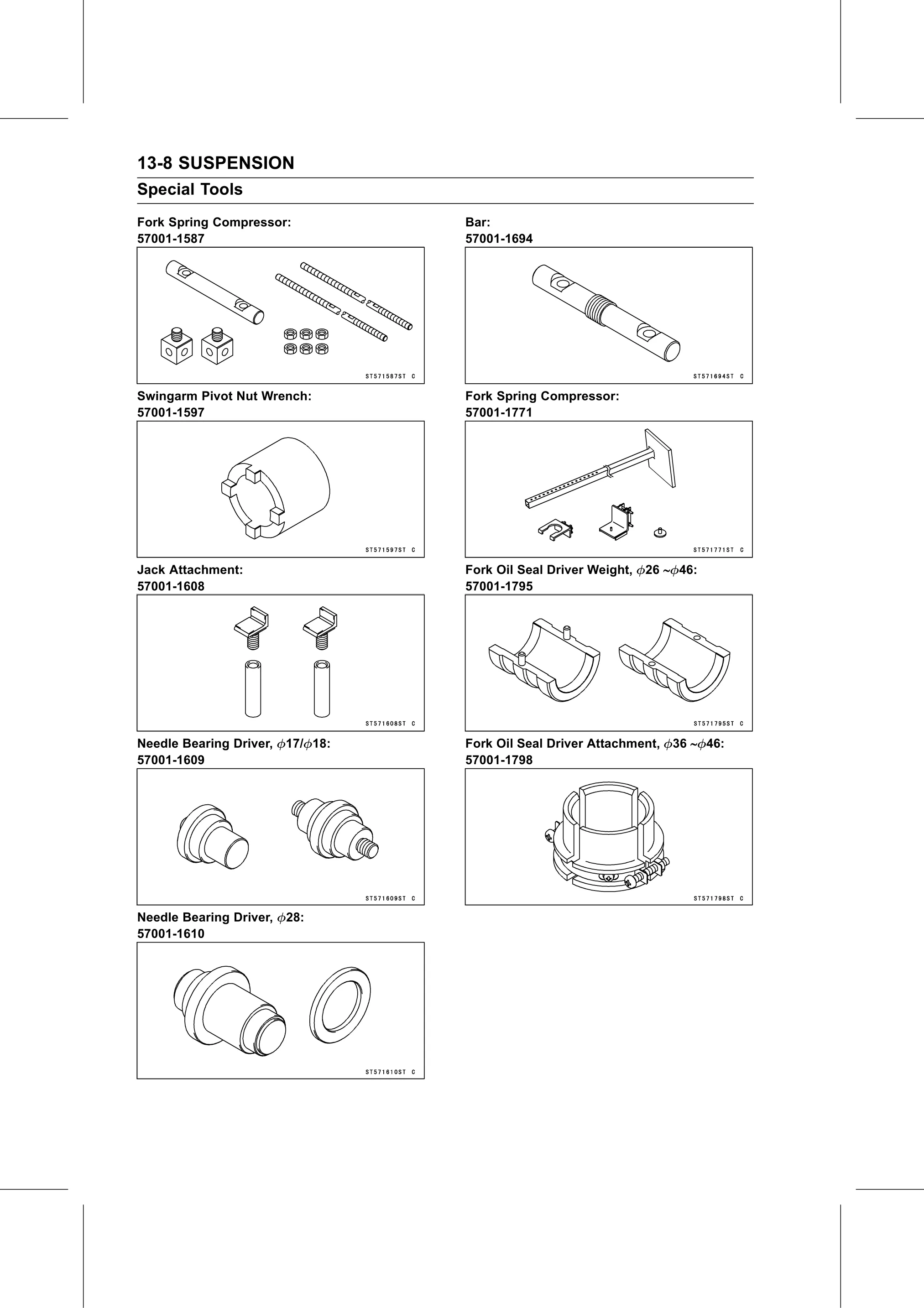 Service Manual page 488 — Suspension › Special Tools