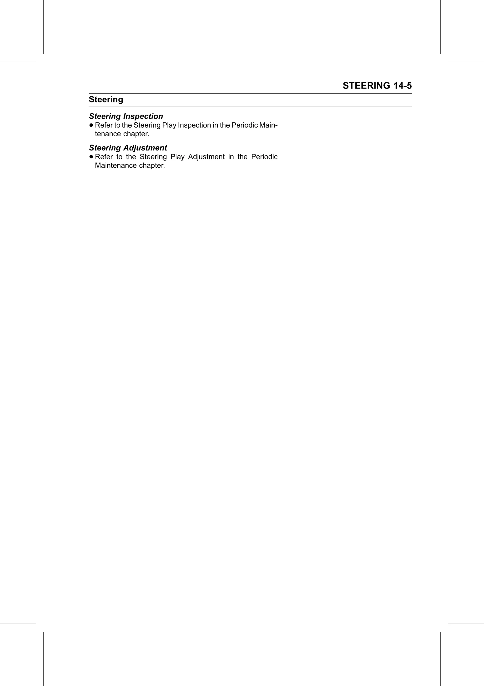 Service Manual page 519 — Steering › Steering Adjustment