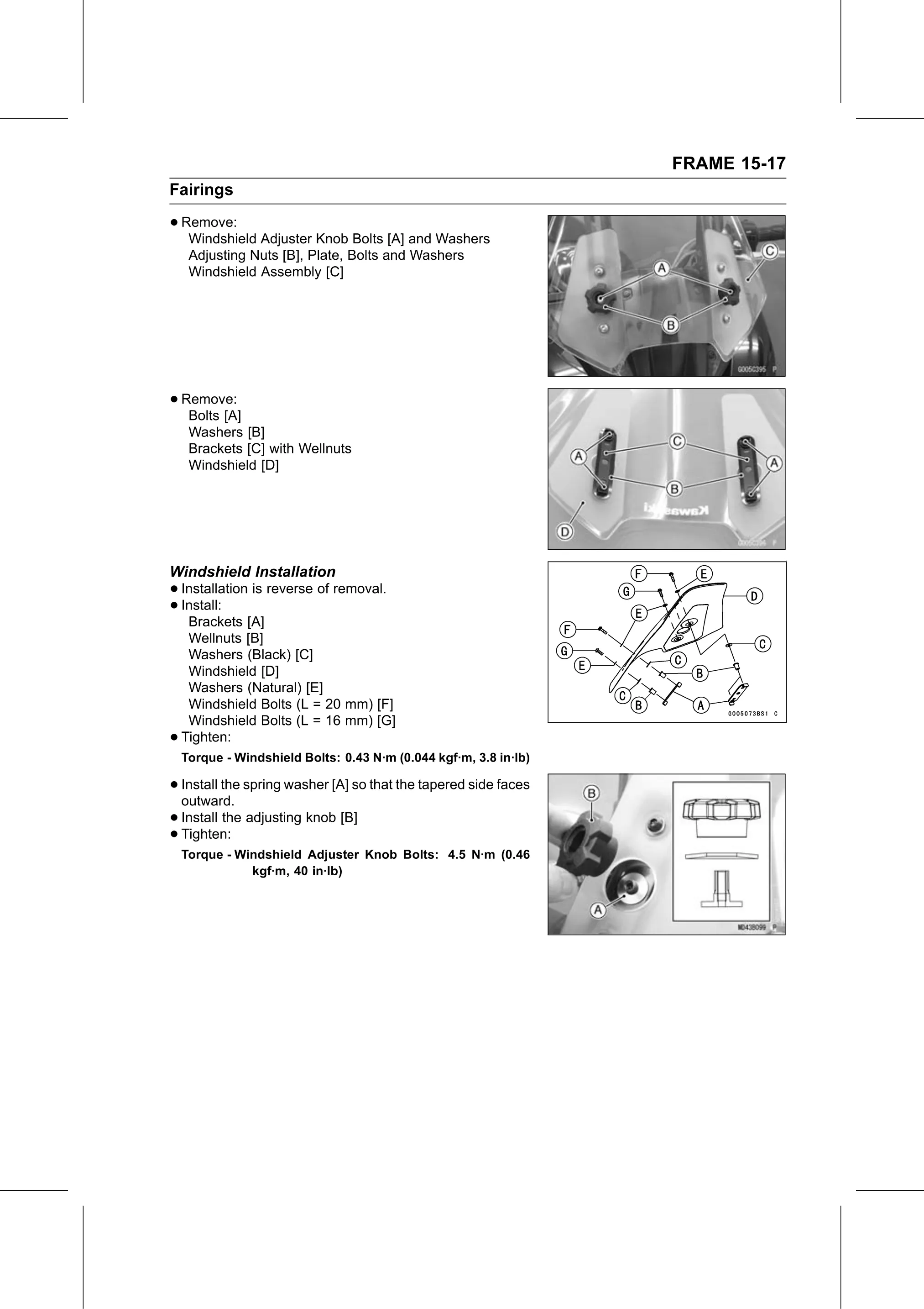 Service Manual page 545 — Frame › Windshield Installation
