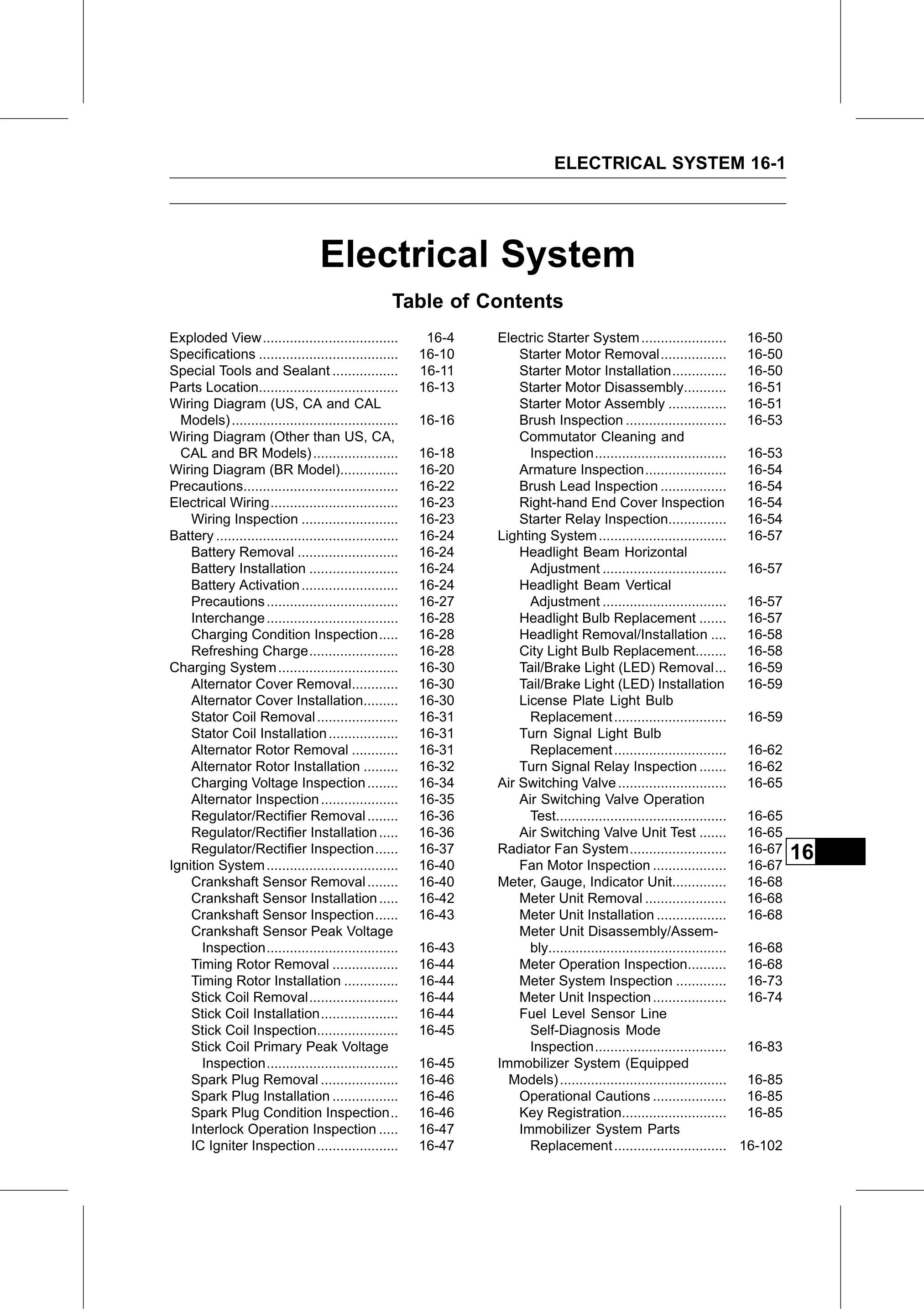 Service Manual page 561 — Electrical System