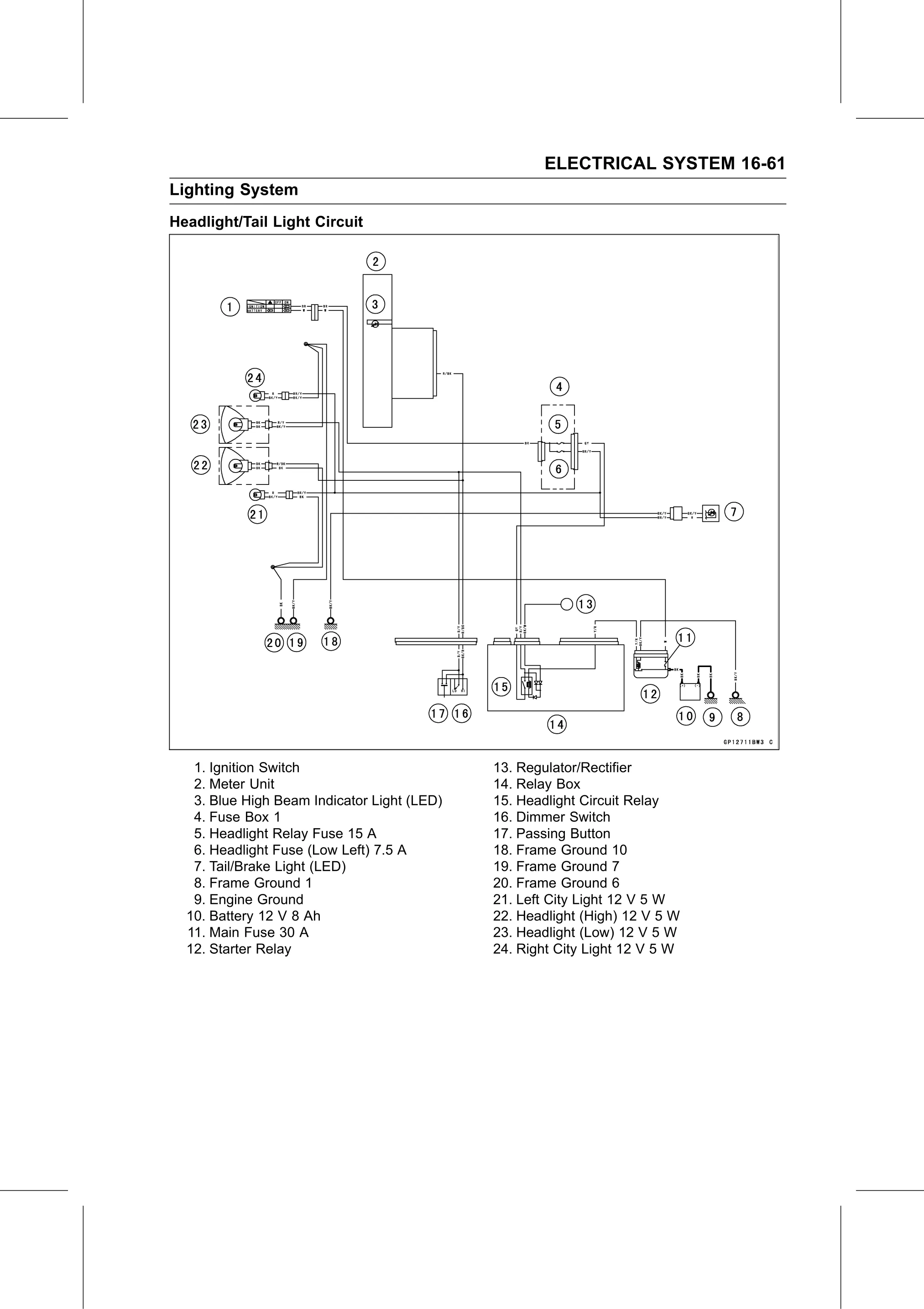 Service Manual page 621 — Electrical System › License Plate Light Bulb Replacement