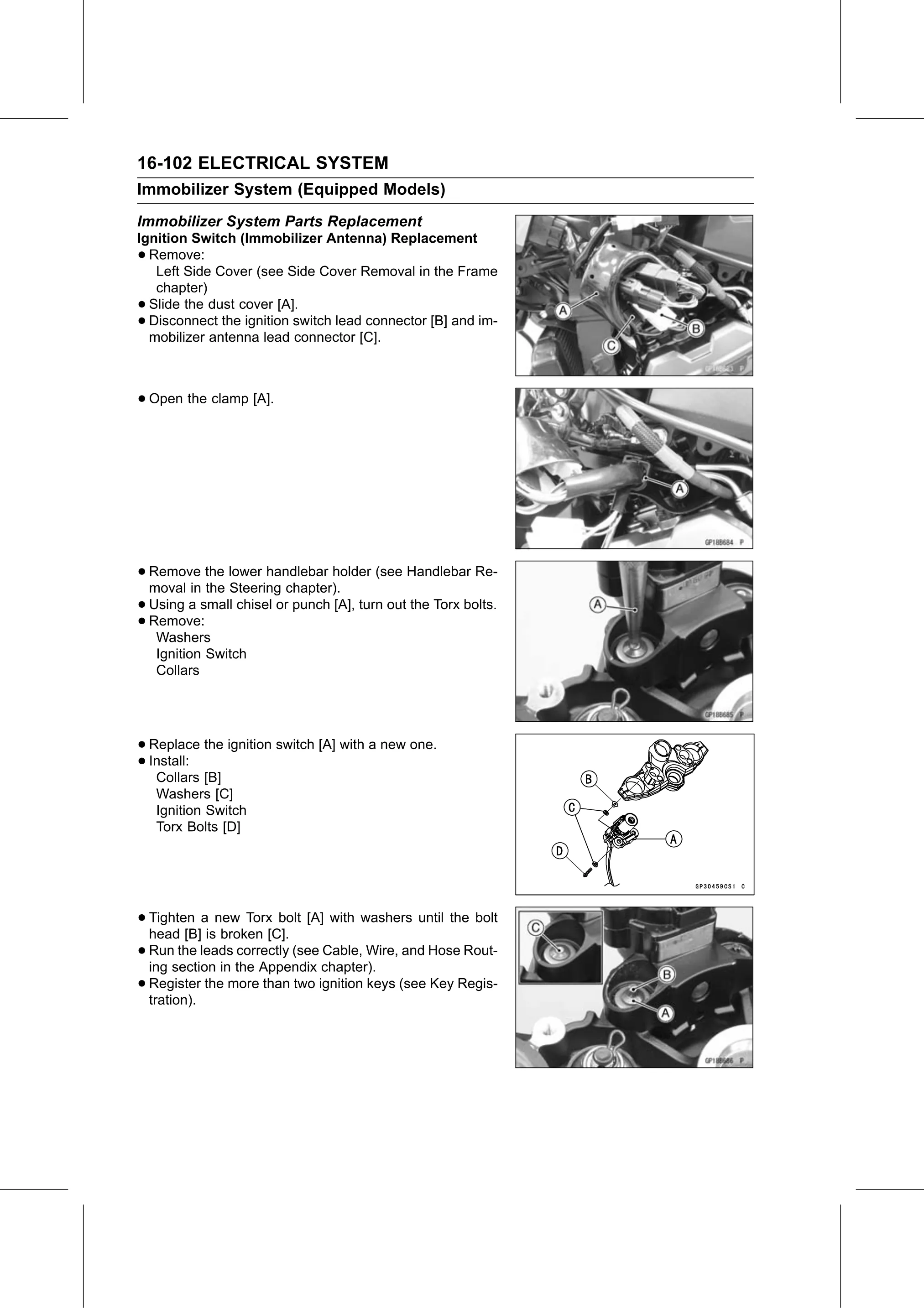 Service Manual page 662 — Electrical System › Immobilizer System Parts Replacement