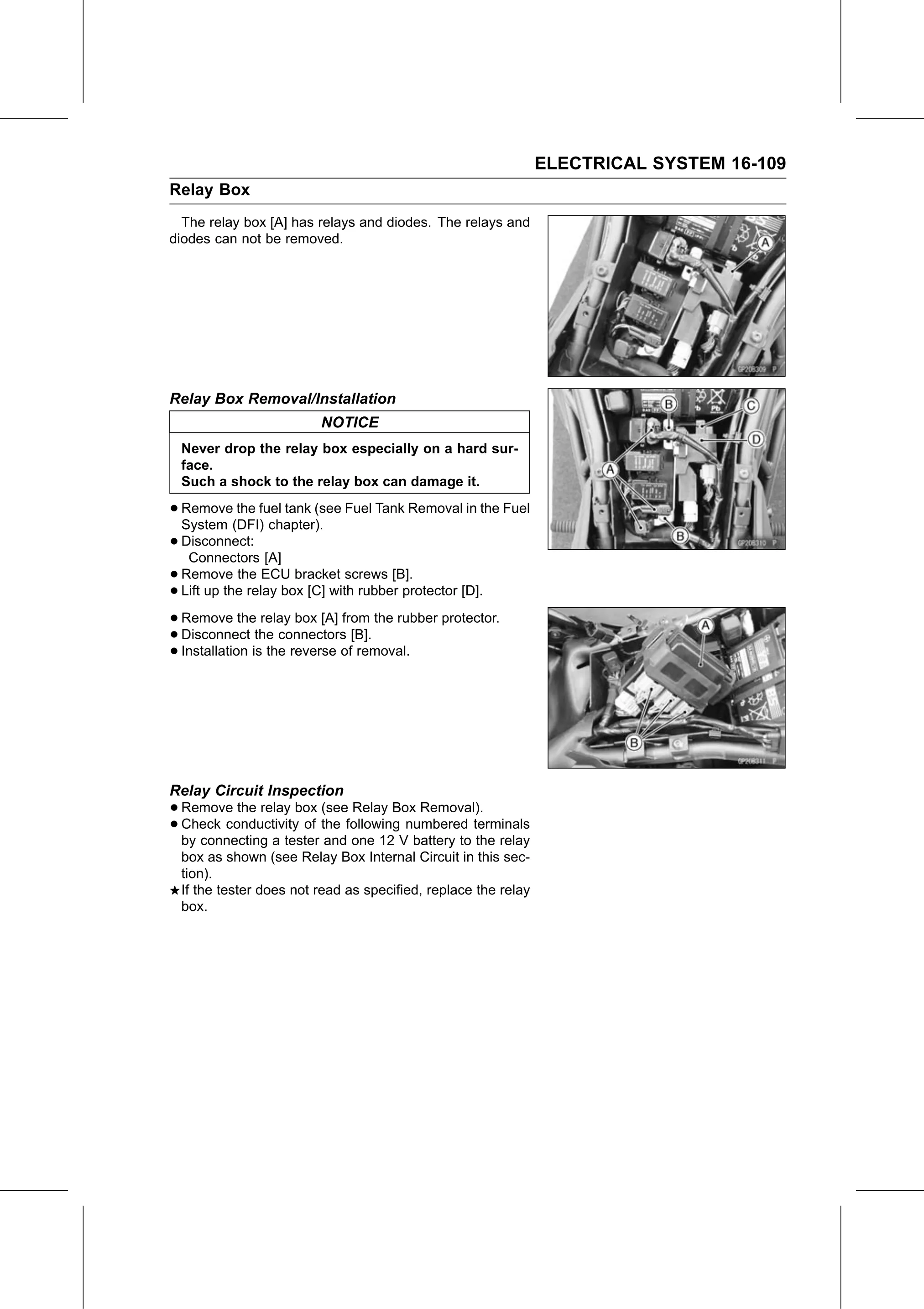 Service Manual page 669 — Electrical System › Relay Circuit Inspection