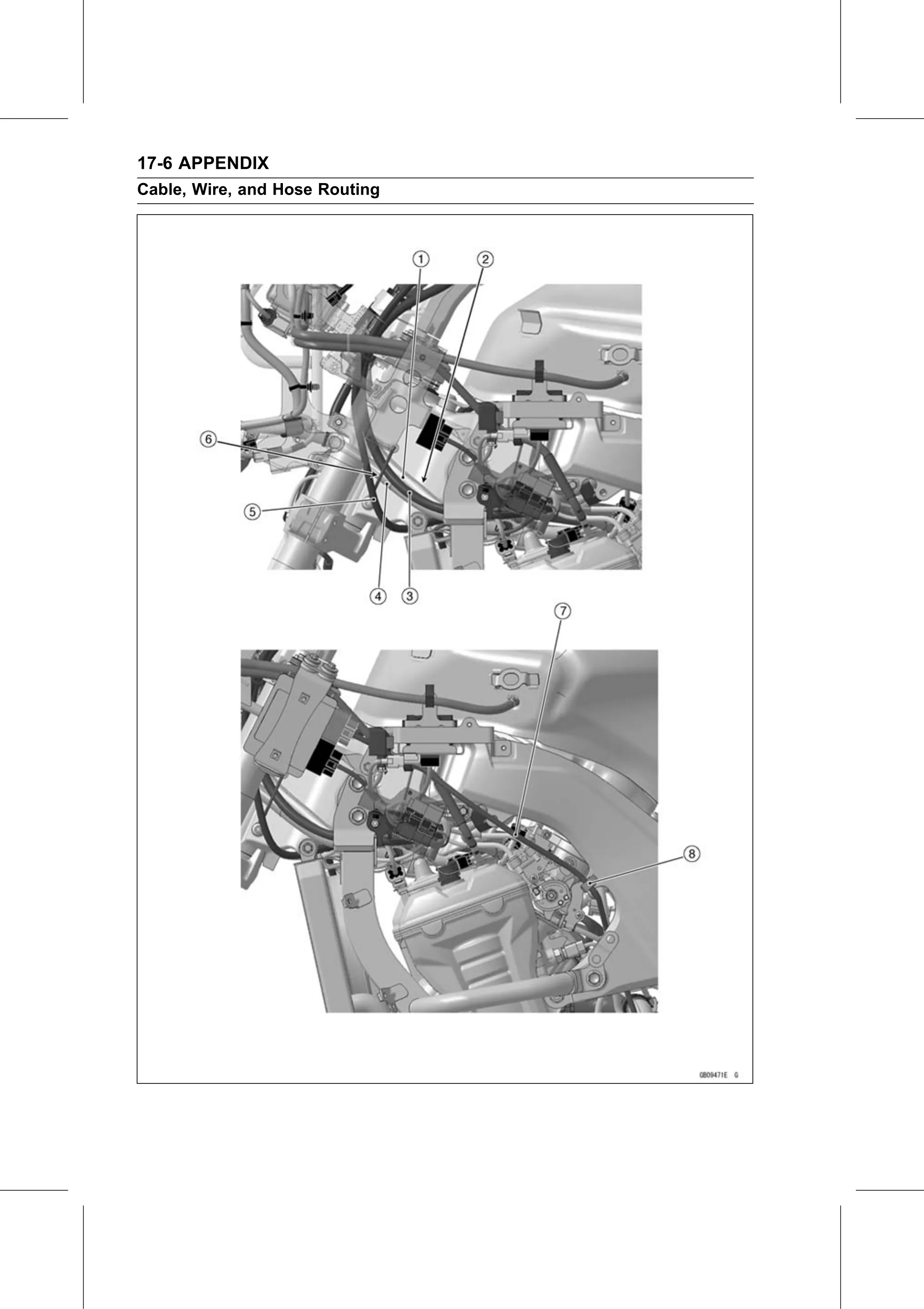 Service Manual page 678 — Appendix › Cable, Wire, and Hose Routing