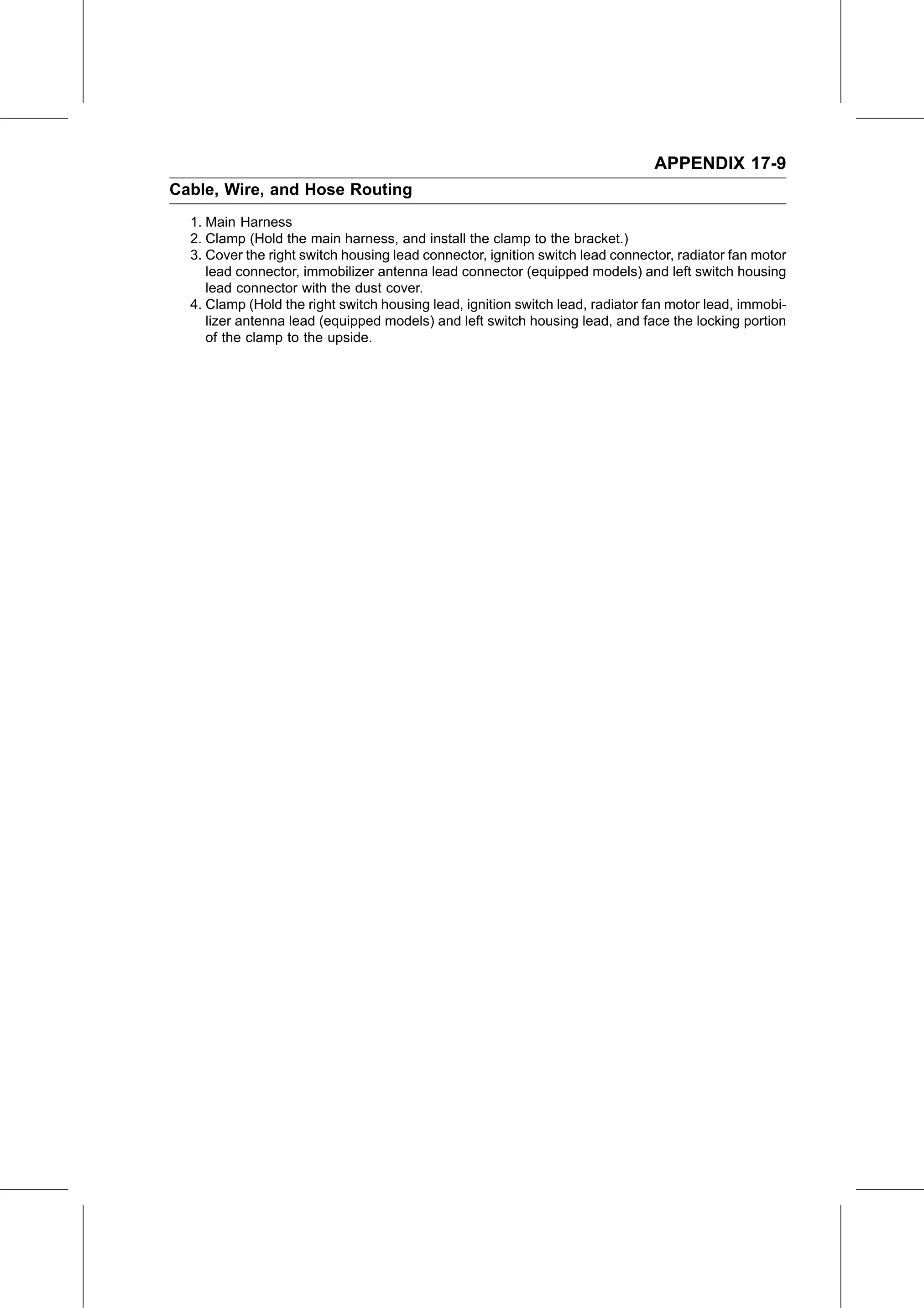 Service Manual page 681 — Appendix › Cable, Wire, and Hose Routing