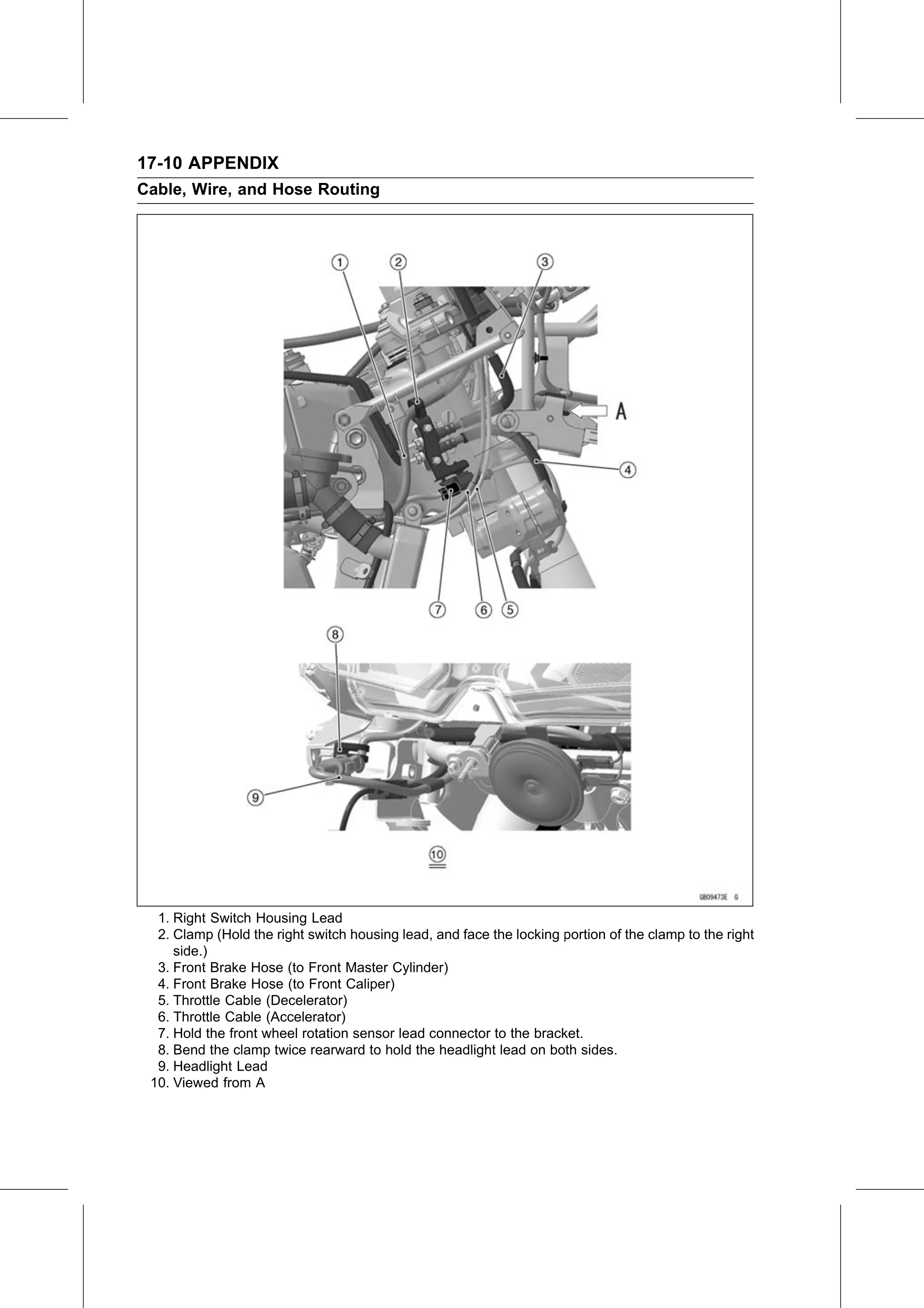 Service Manual page 682 — Appendix › Cable, Wire, and Hose Routing