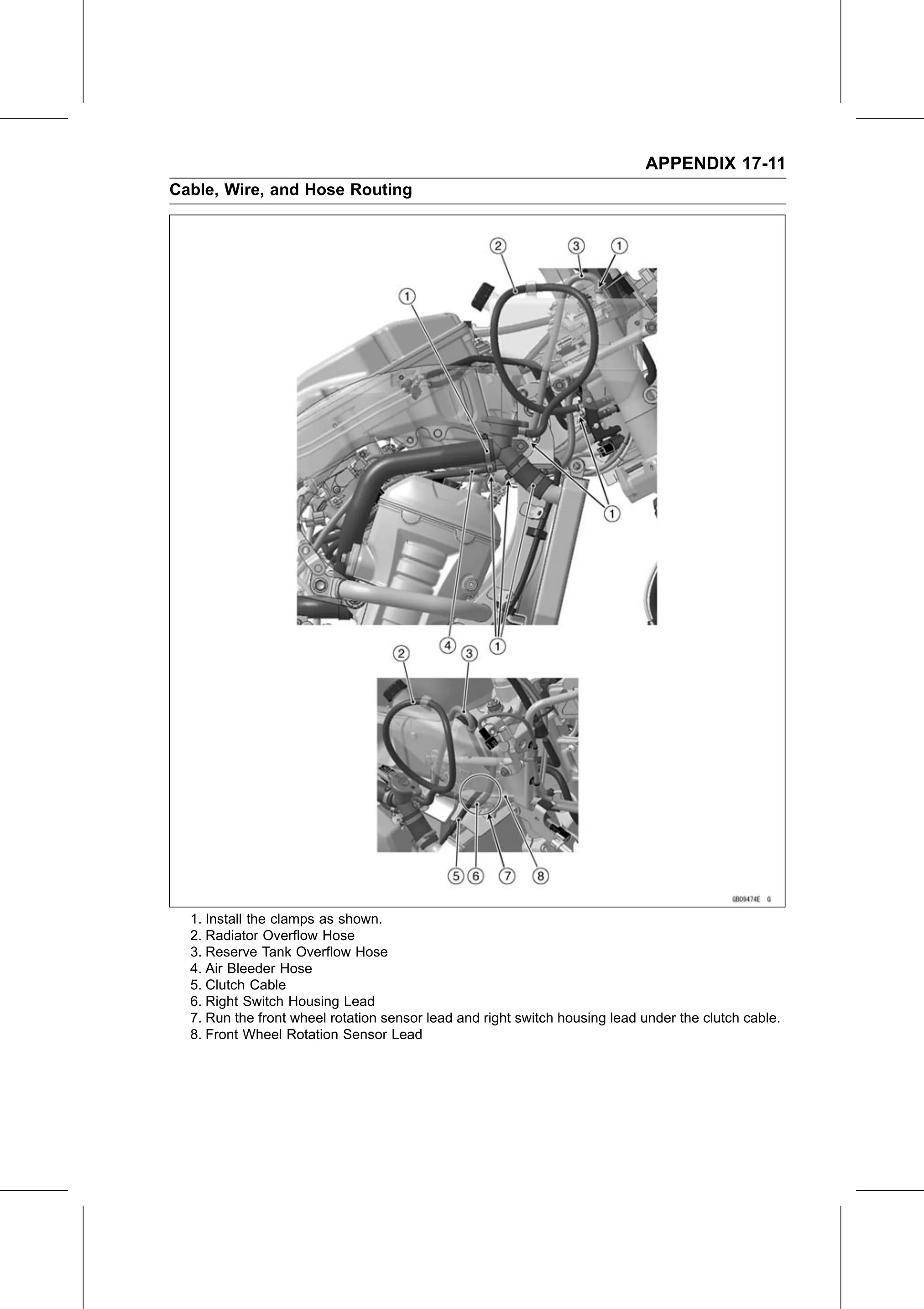 Service Manual page 683 — Appendix › Cable, Wire, and Hose Routing