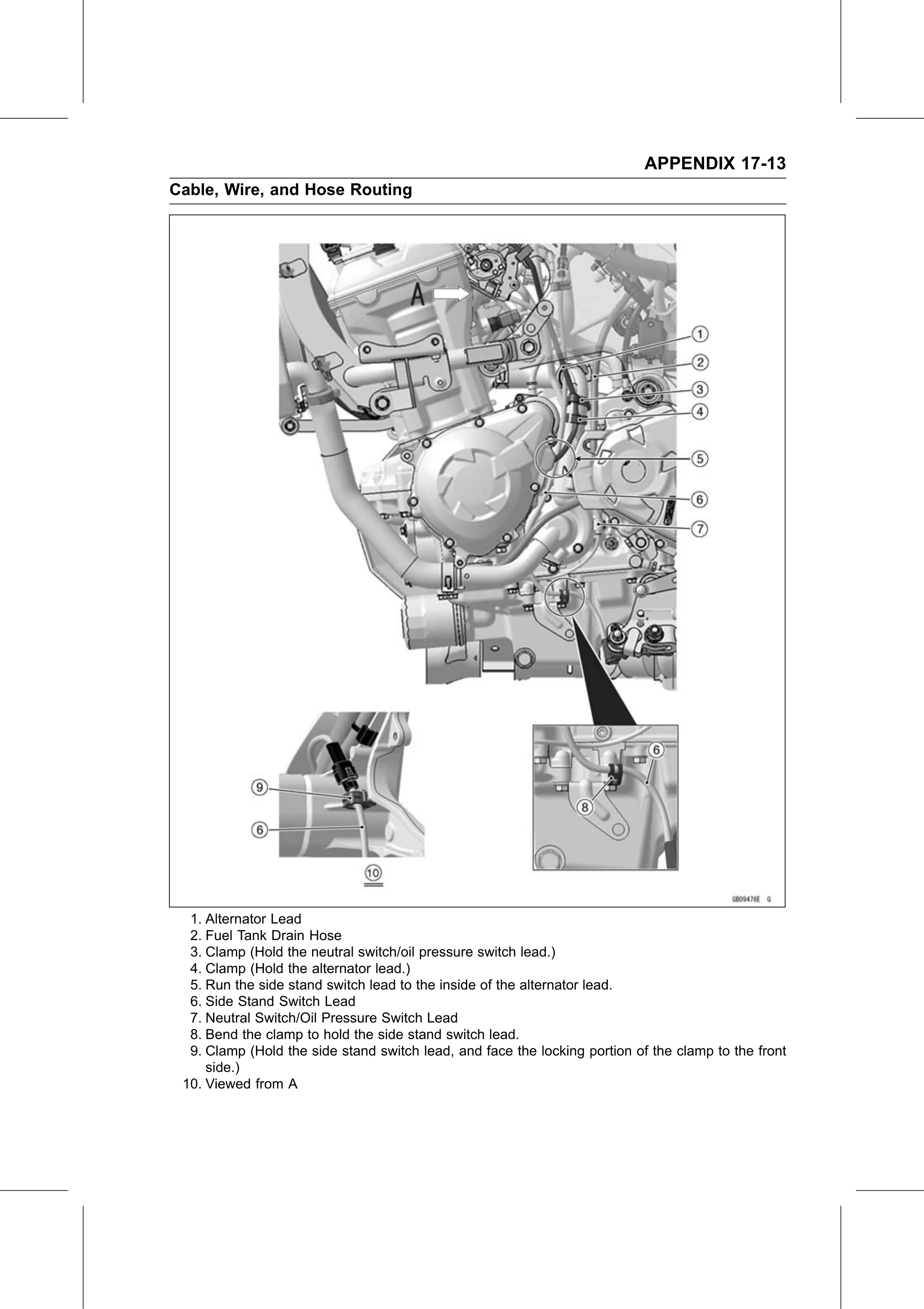 Service Manual page 685 — Appendix › Cable, Wire, and Hose Routing
