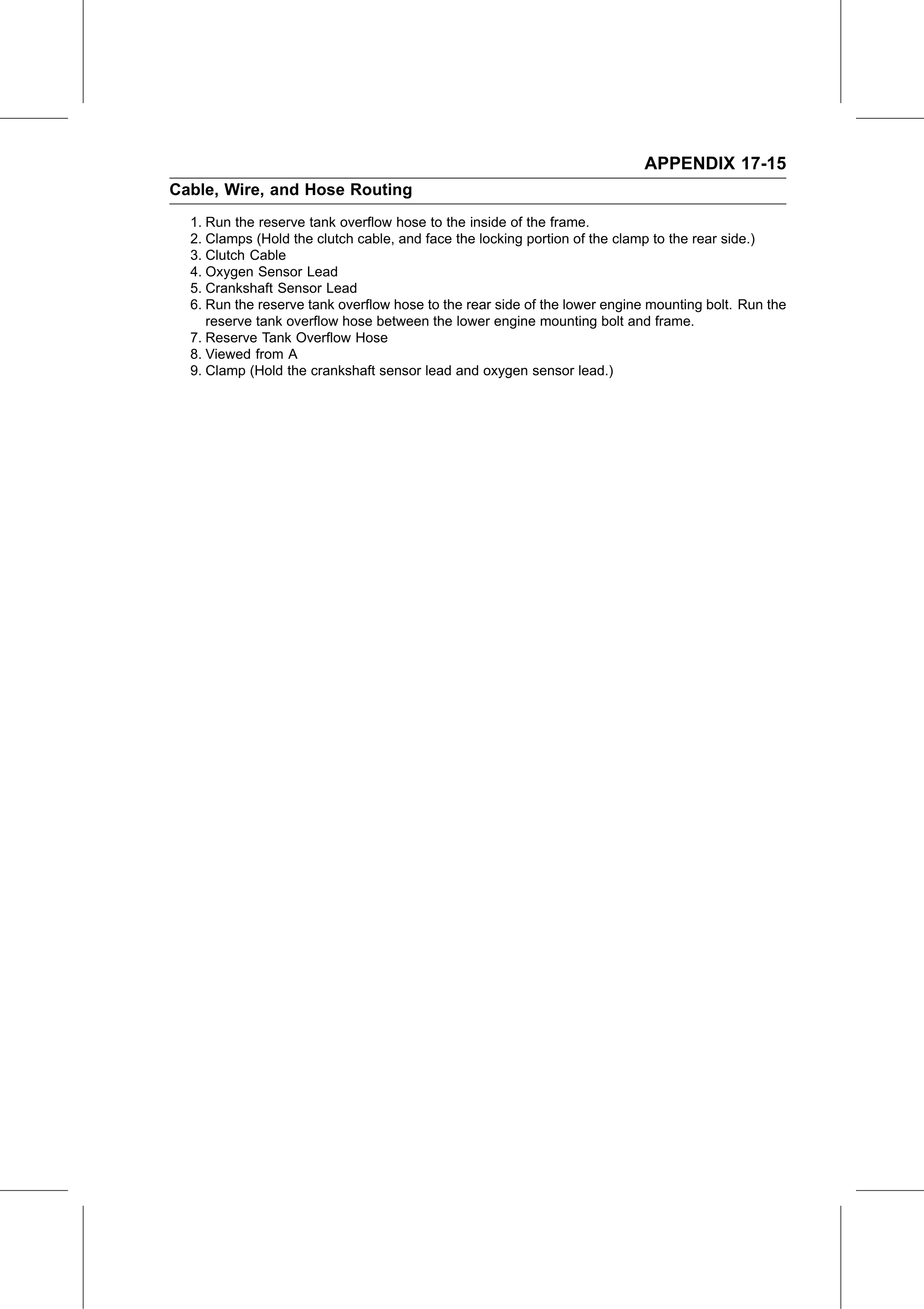 Service Manual page 687 — Appendix › Cable, Wire, and Hose Routing