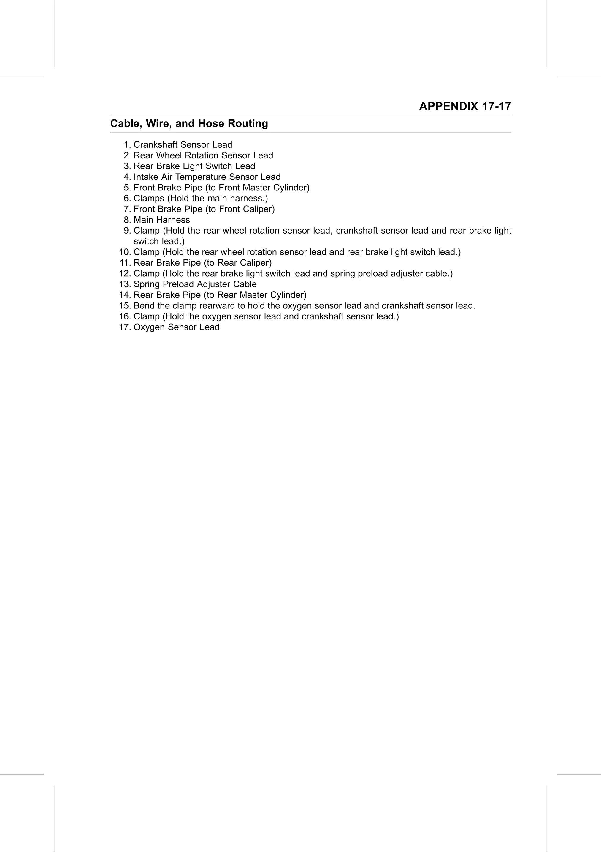 Service Manual page 689 — Appendix › Cable, Wire, and Hose Routing