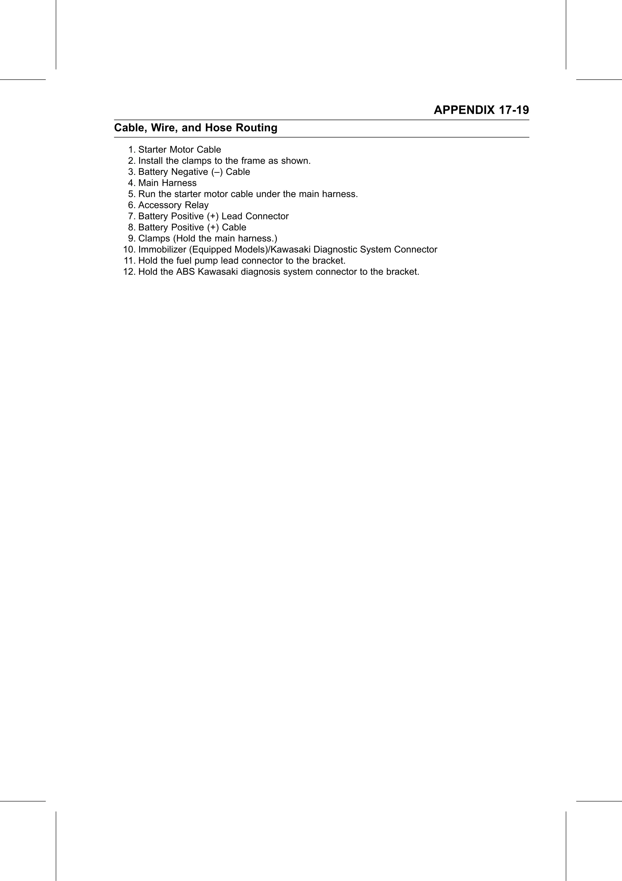 Service Manual page 691 — Appendix › Cable, Wire, and Hose Routing