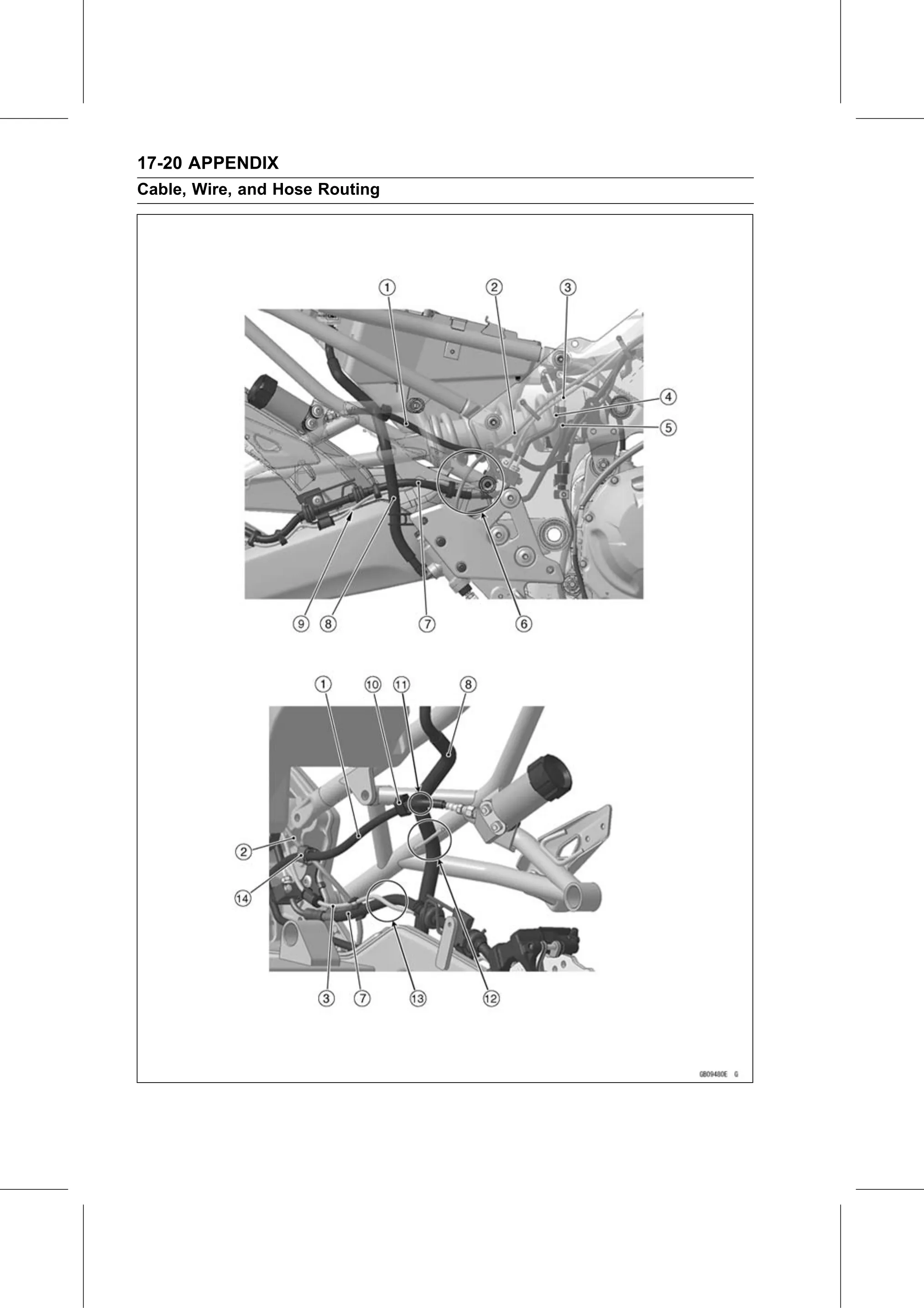 Service Manual page 692 — Appendix › Cable, Wire, and Hose Routing